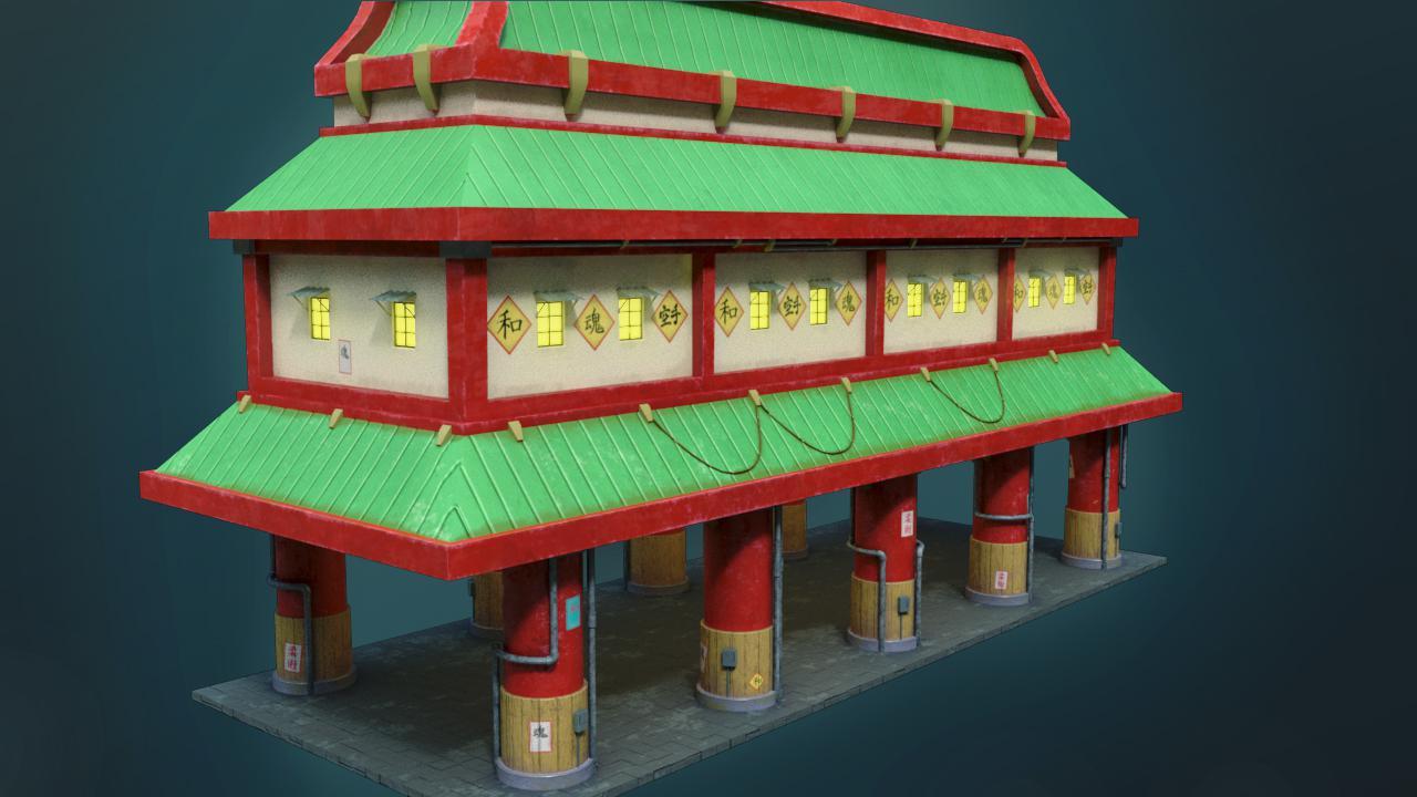 Konoha Building [Naruto] - 3D | Scrolller