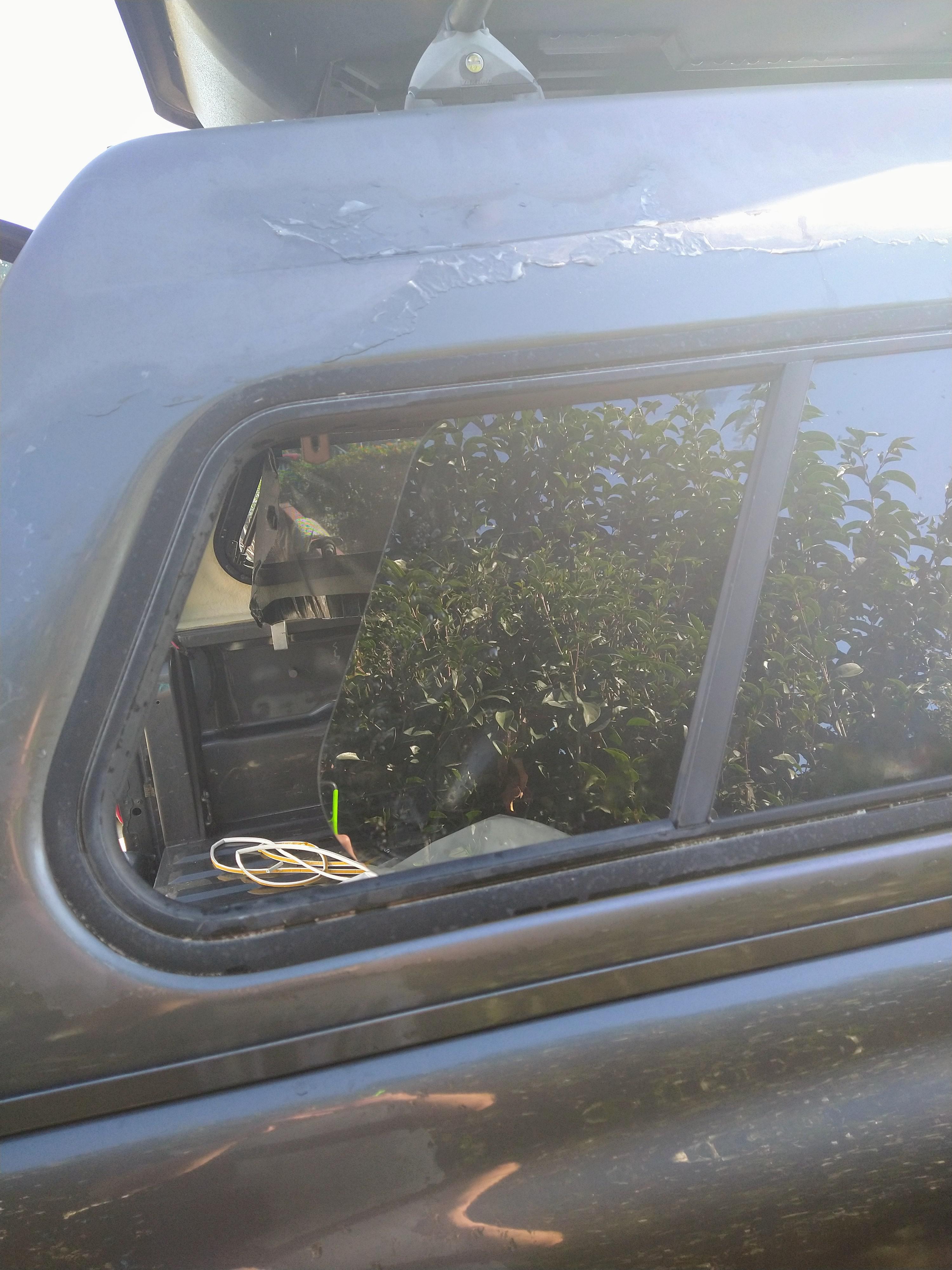 Leaking window in truck canopy Scrolller