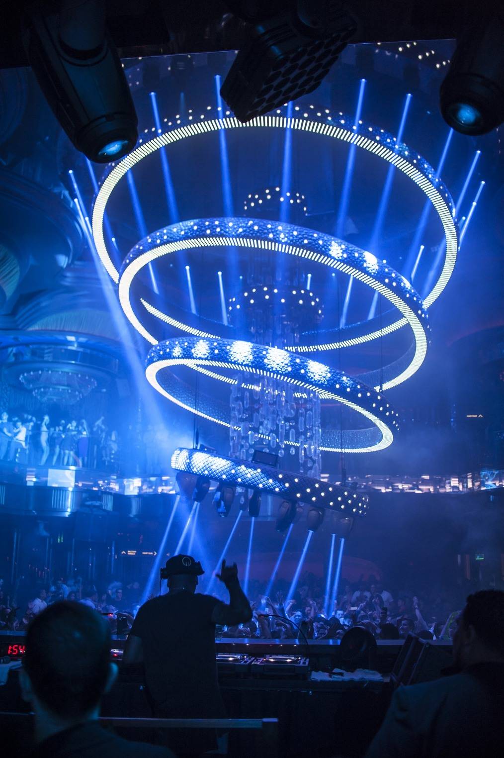 Lights and interior design at Omnia Nightclub, Las Vegas | Scrolller