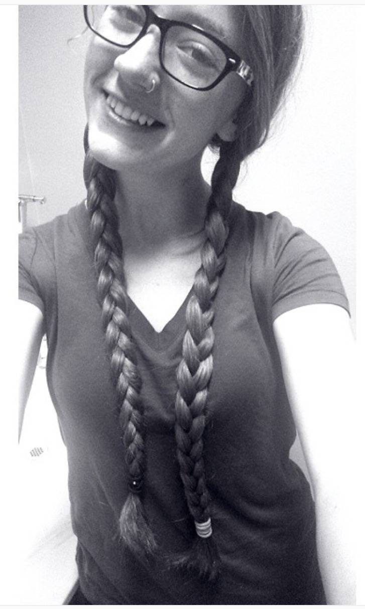 Long Pigtails B&W | Scrolller