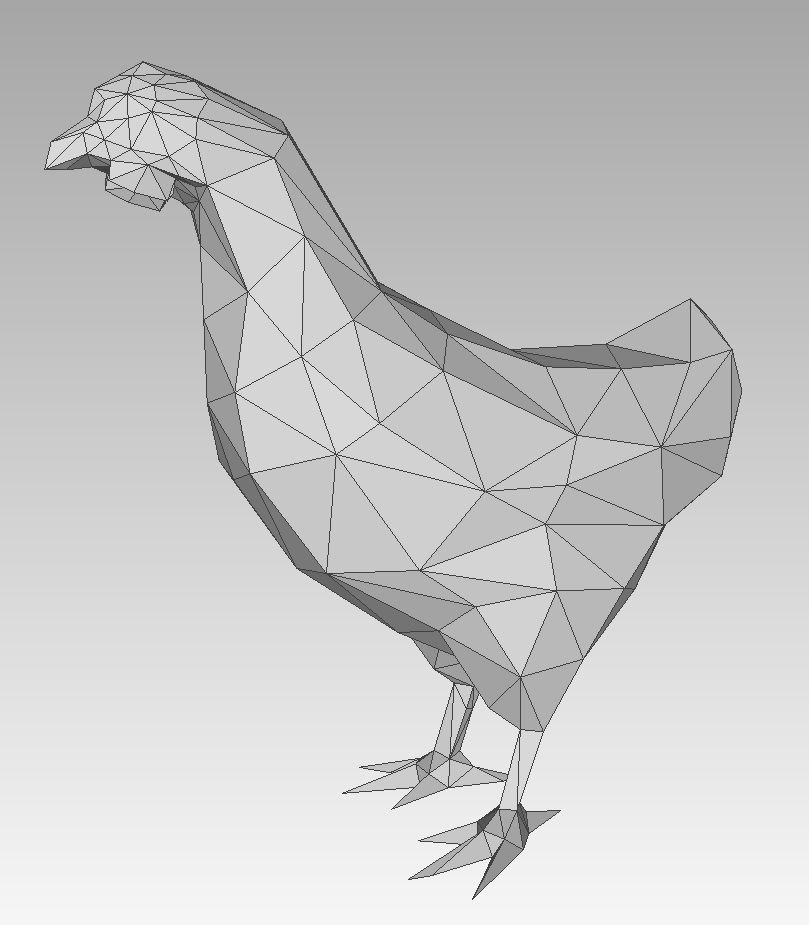 Low Poly chicken for papercraft | Scrolller