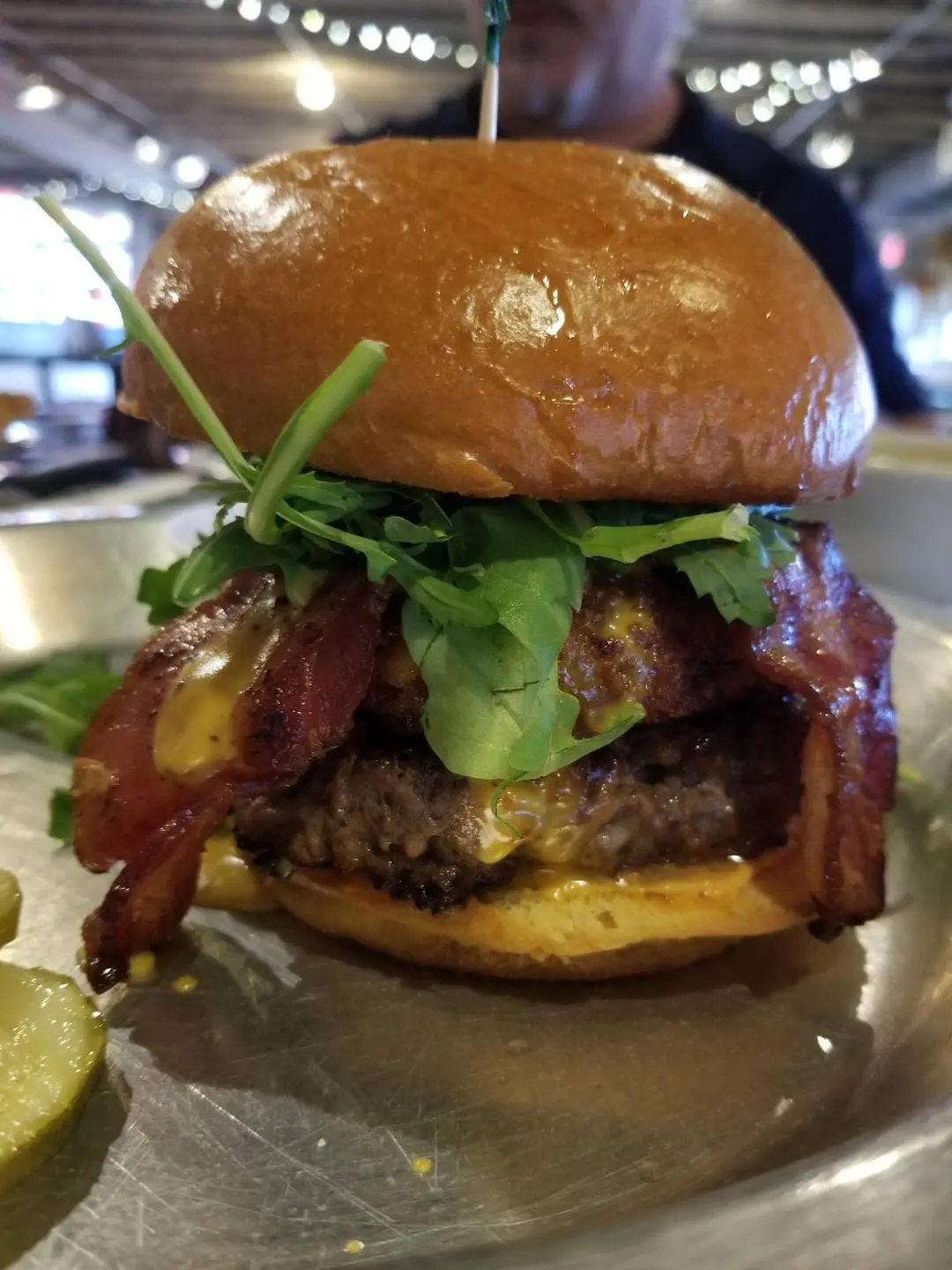 Lunch time at Rodeo Goat, had the "Dad Bod" burger.
