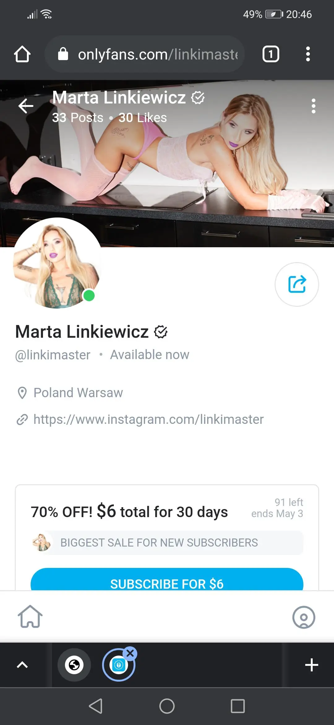 Ma ktoś jej onlyfansa?
