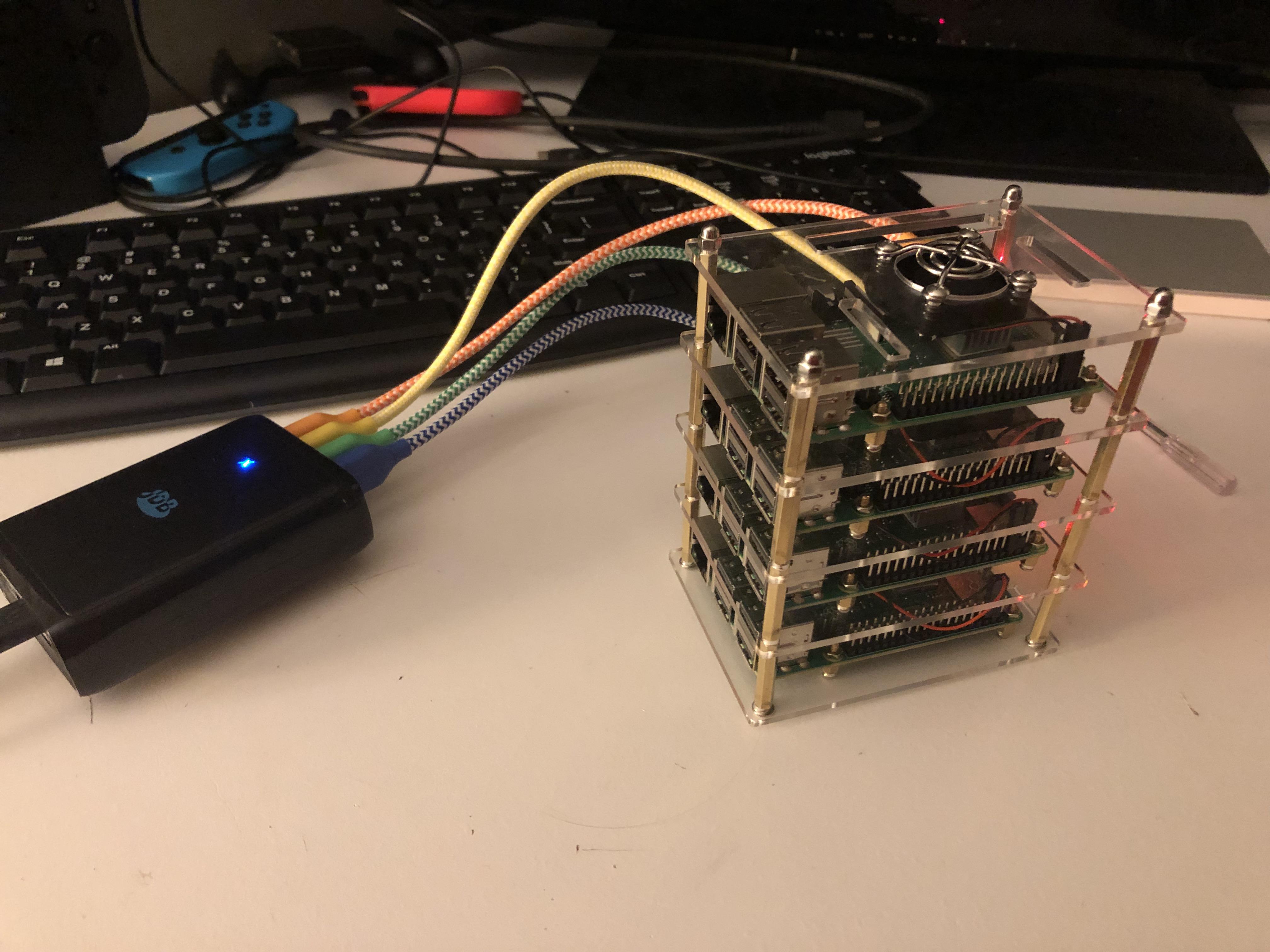 Made a 4-node server rack with my father today, best way to bond out ...