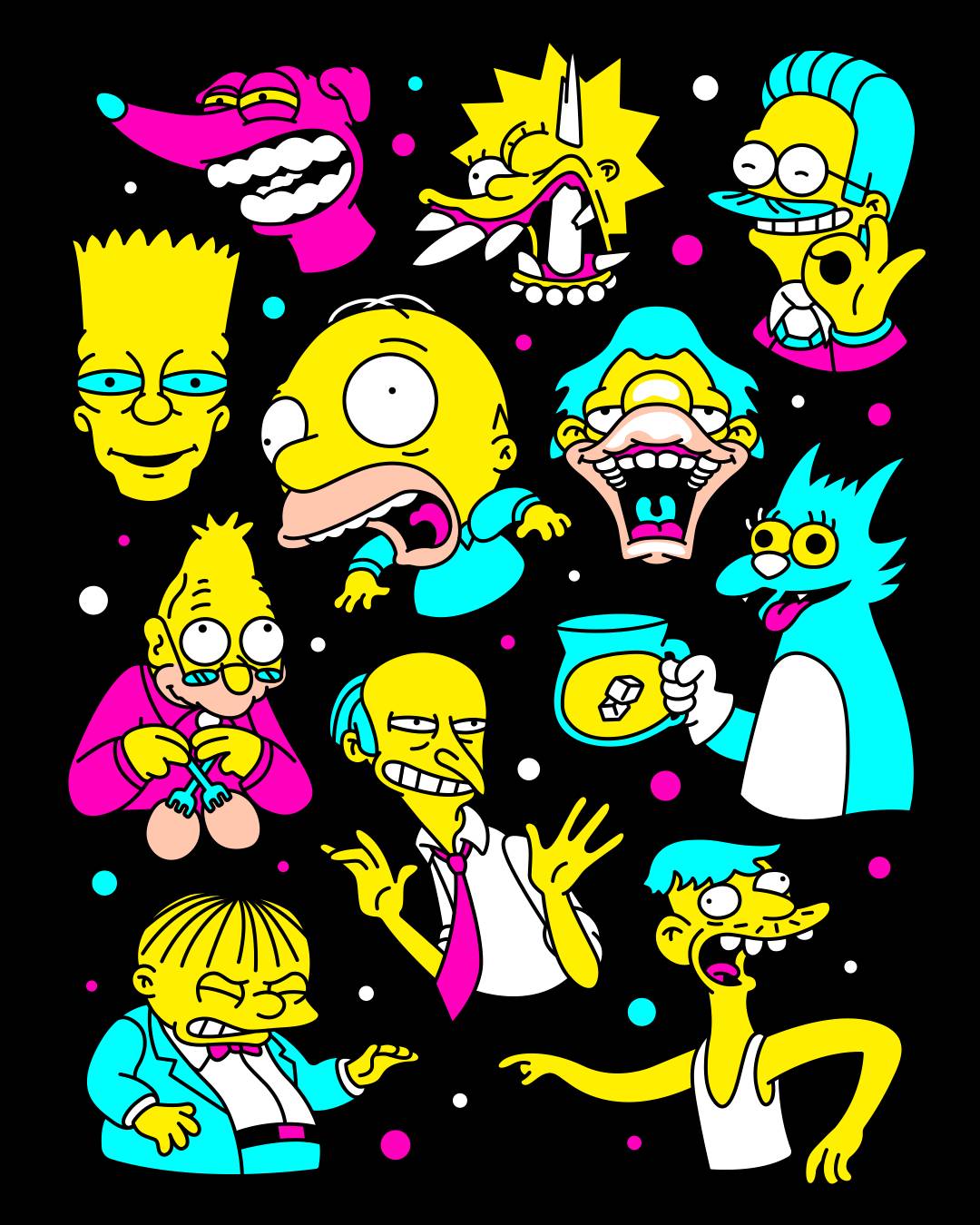 Made some fan art inspired by weird Simpson faces | Scrolller