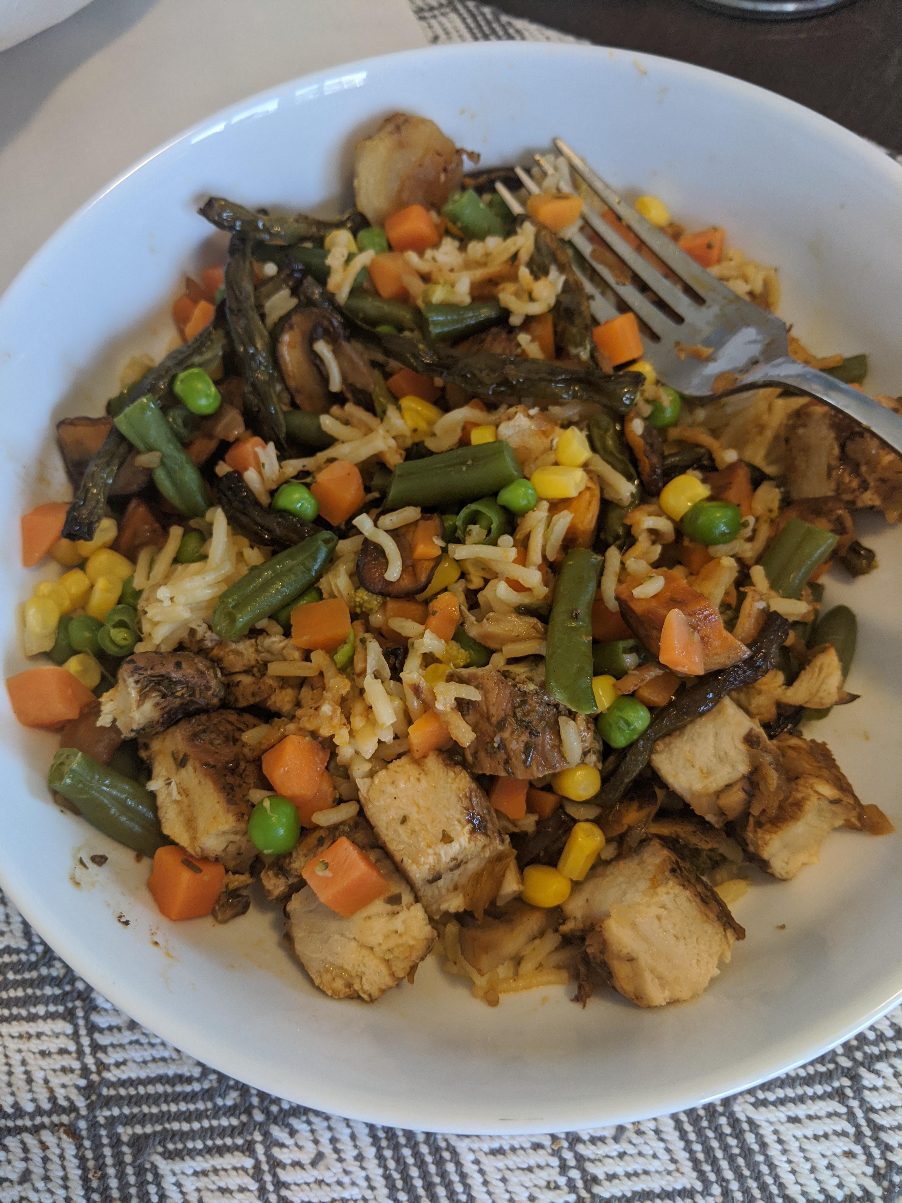 Make a packet of cheap flavored rice and keep in the fridge to use as a ...