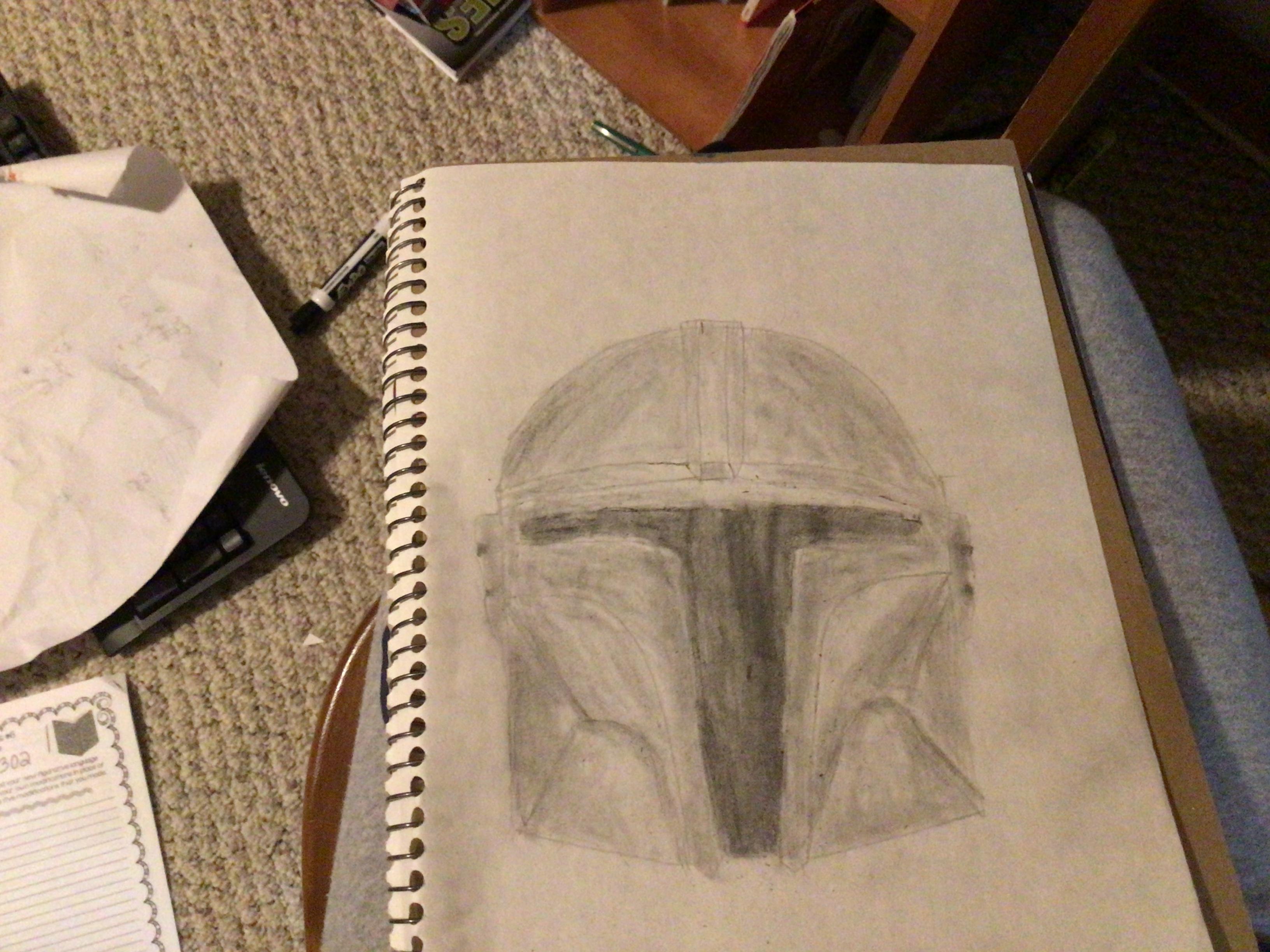 Mandalorian drawing made by me Scrolller