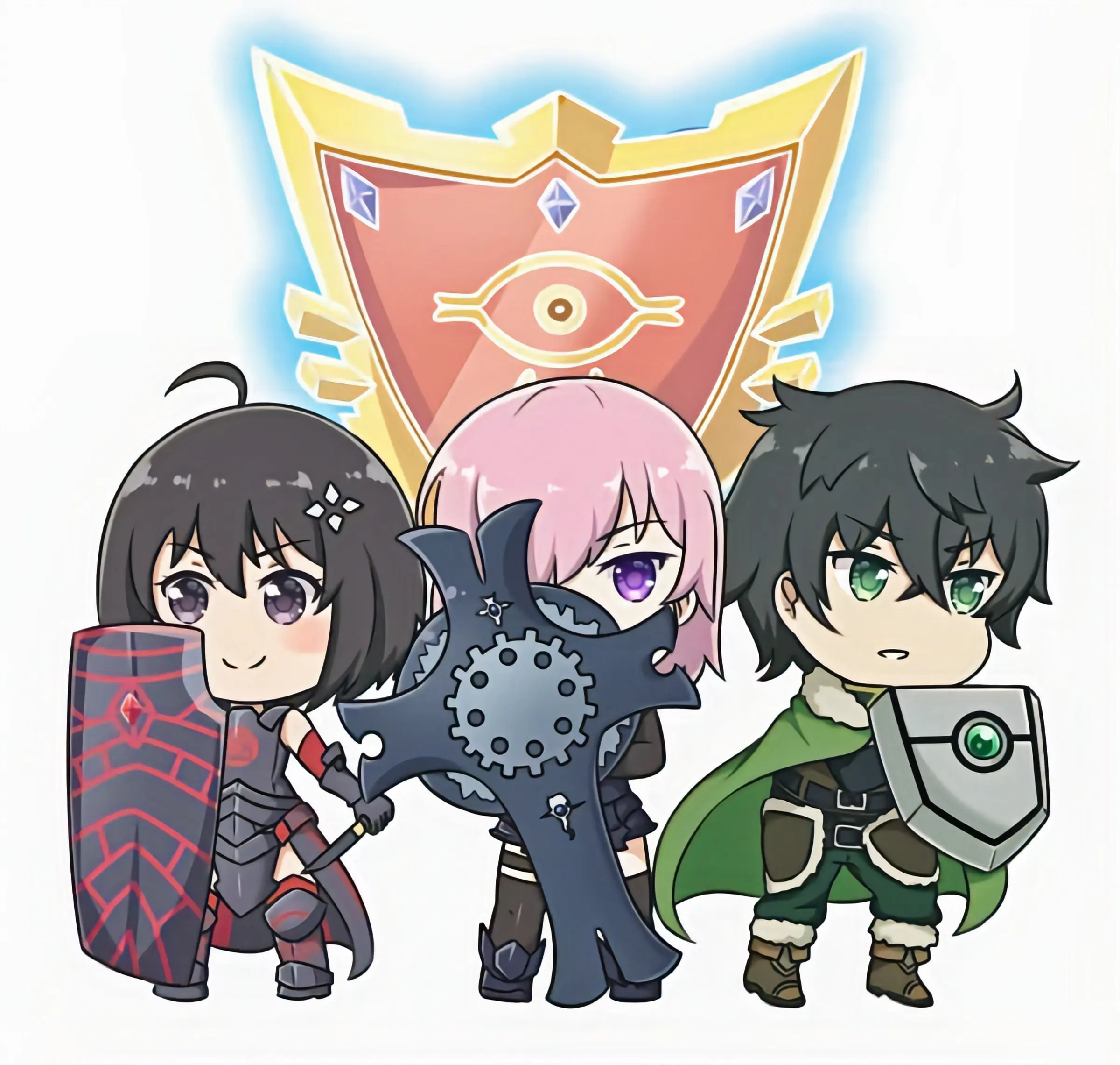 Maple and her shield Buddies [Chibi] | Scrolller