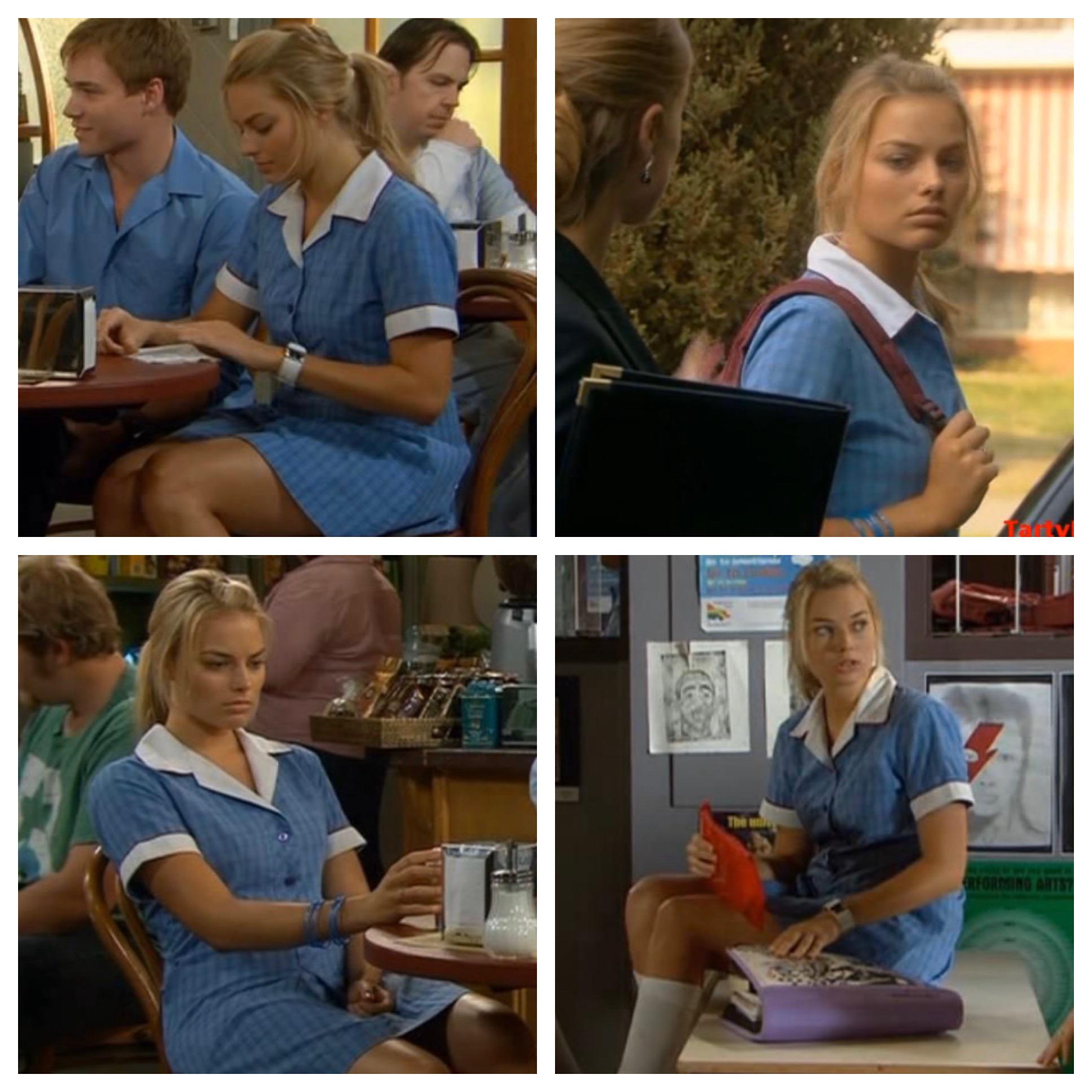Margot Robbie in school uniform >>>> | Scrolller