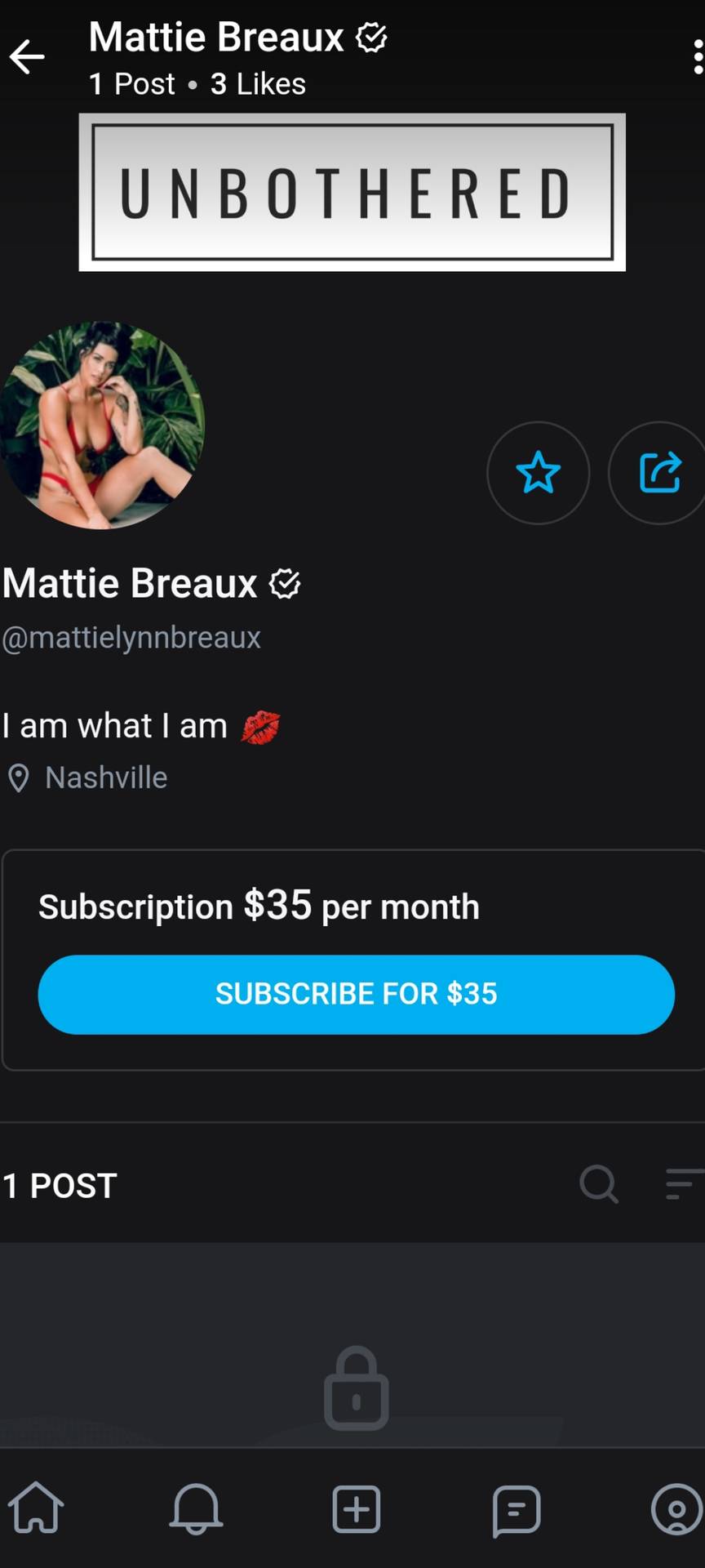 Mattie Lynn Breaux has started a onlyfans Scrolller