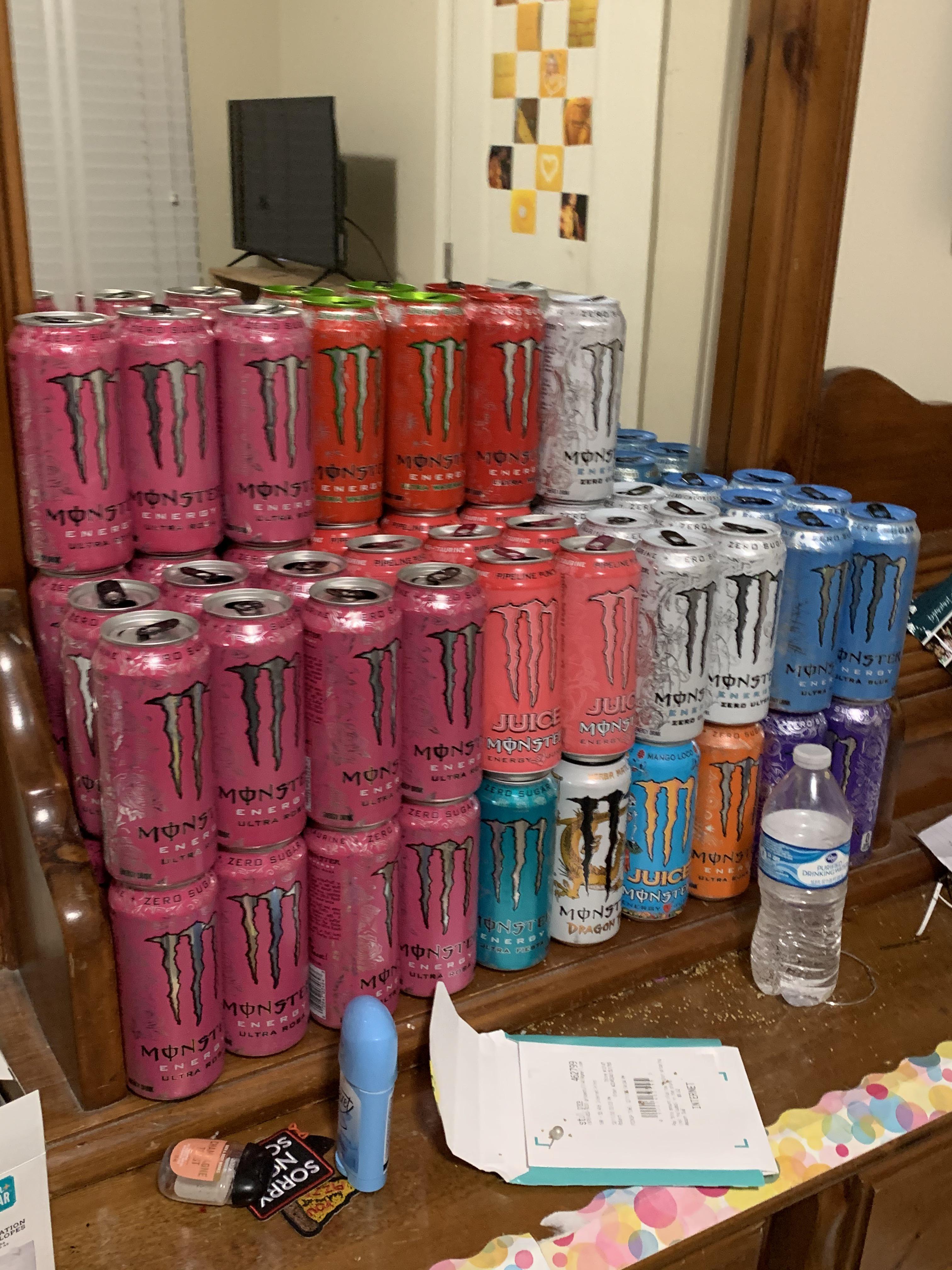 Collection 67 me and my sister’s collection (67 cans) and before you ask yes I have ...