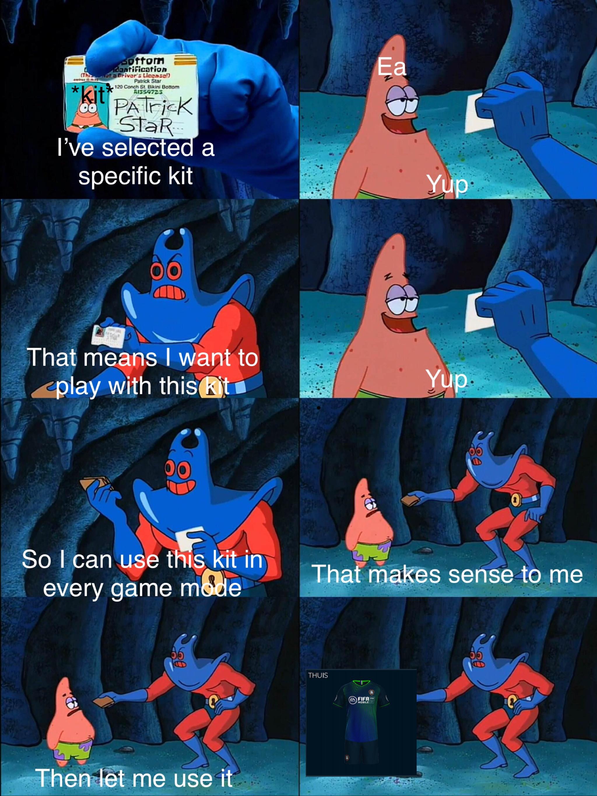 [Meme] “Use the EA kit instead” | Scrolller