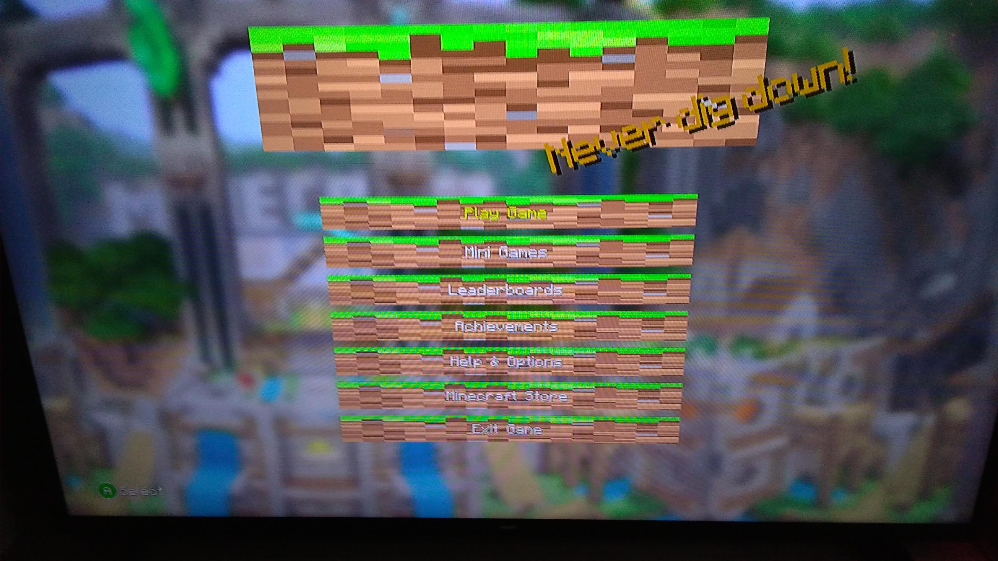 Minecraft xbox 360 edition has a nice UI | Scrolller