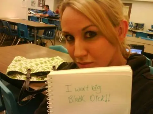 Mixed raceplay body writing and signs featuring Black and white women from JesusRaves