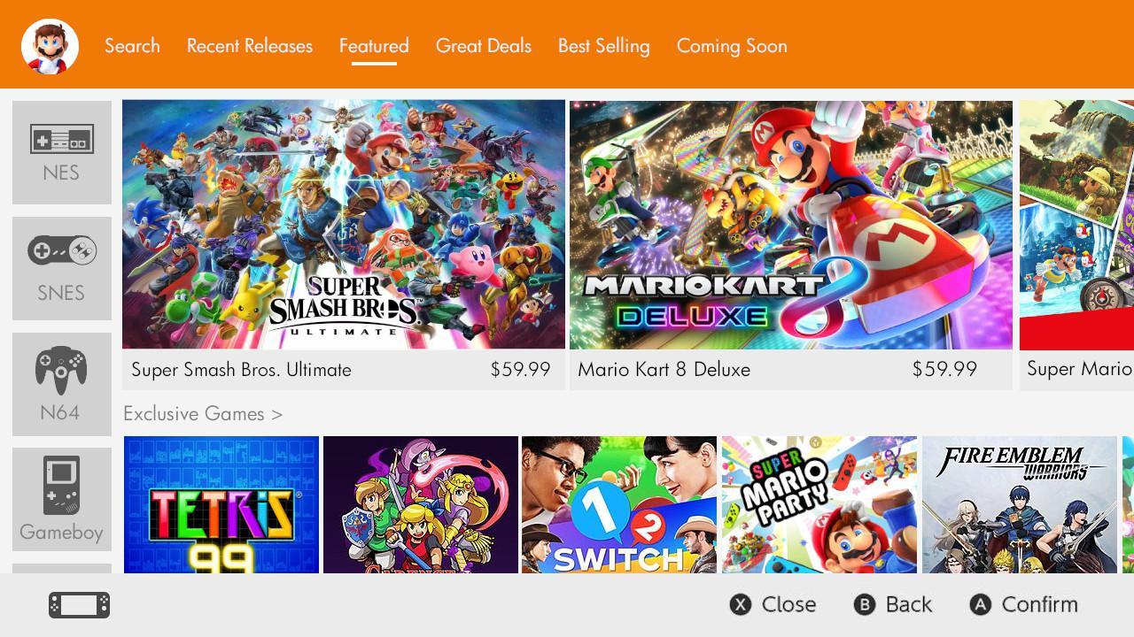 [Mock-up] [Fanmade] Nintendo eShop UI Redesign | Scrolller