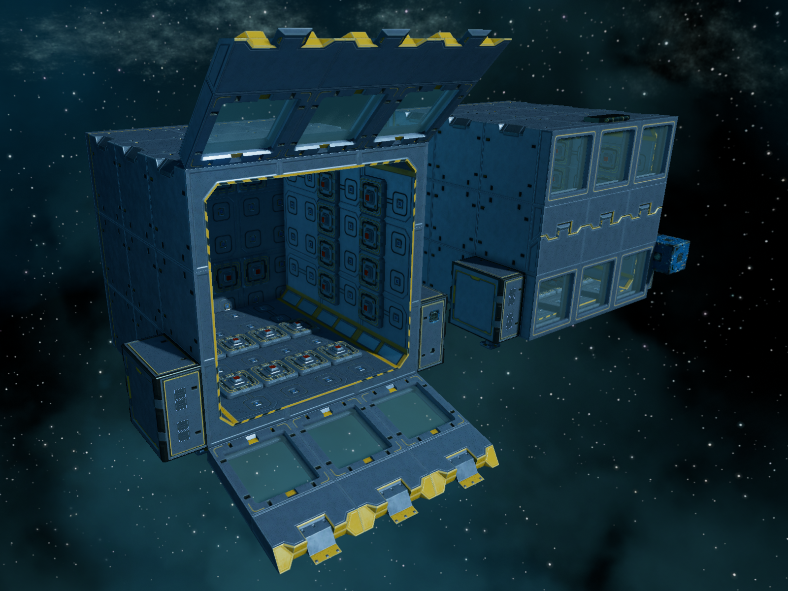 Modular Machine Frame with the furnace modules | Scrolller