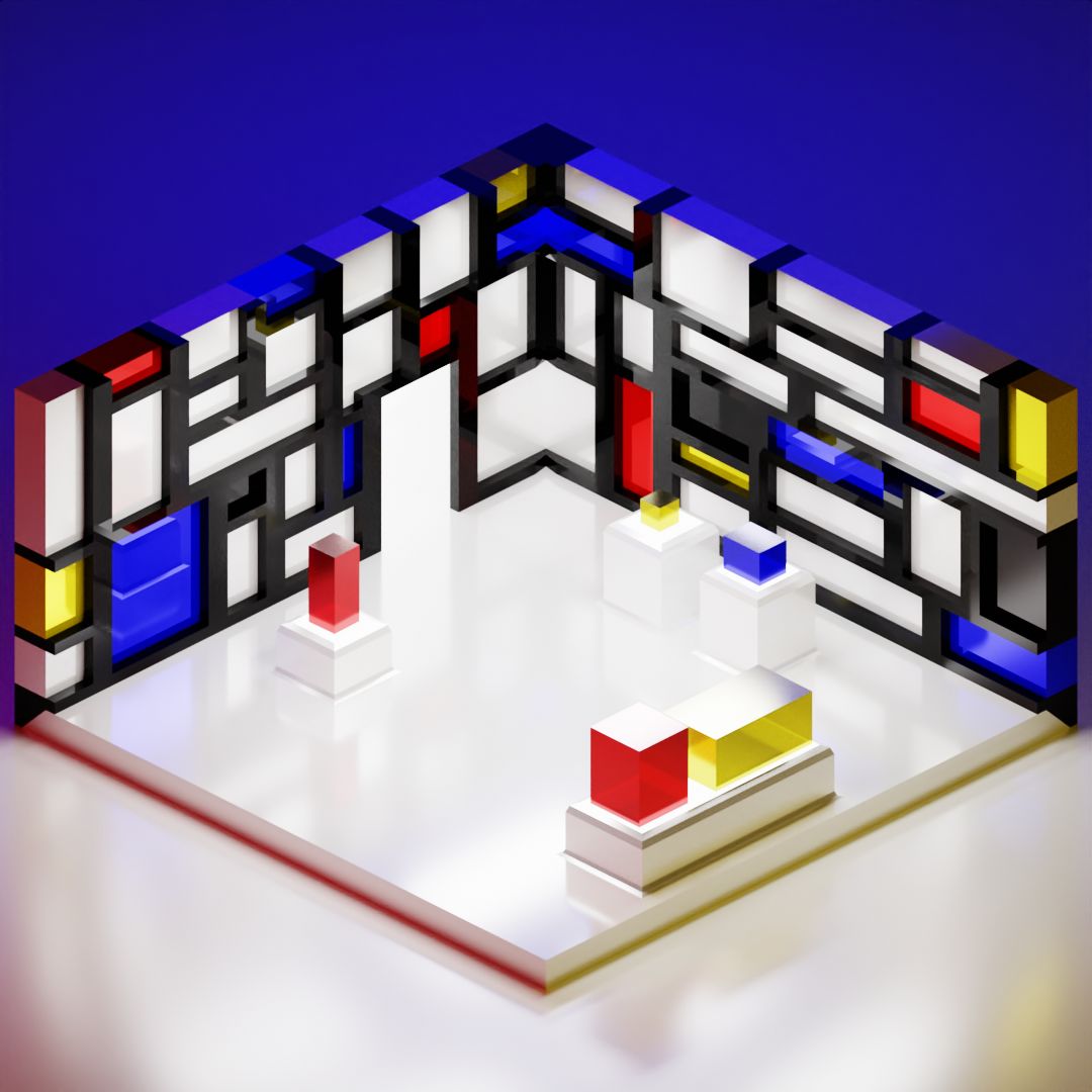 Mondrian Art Gallery Scrolller