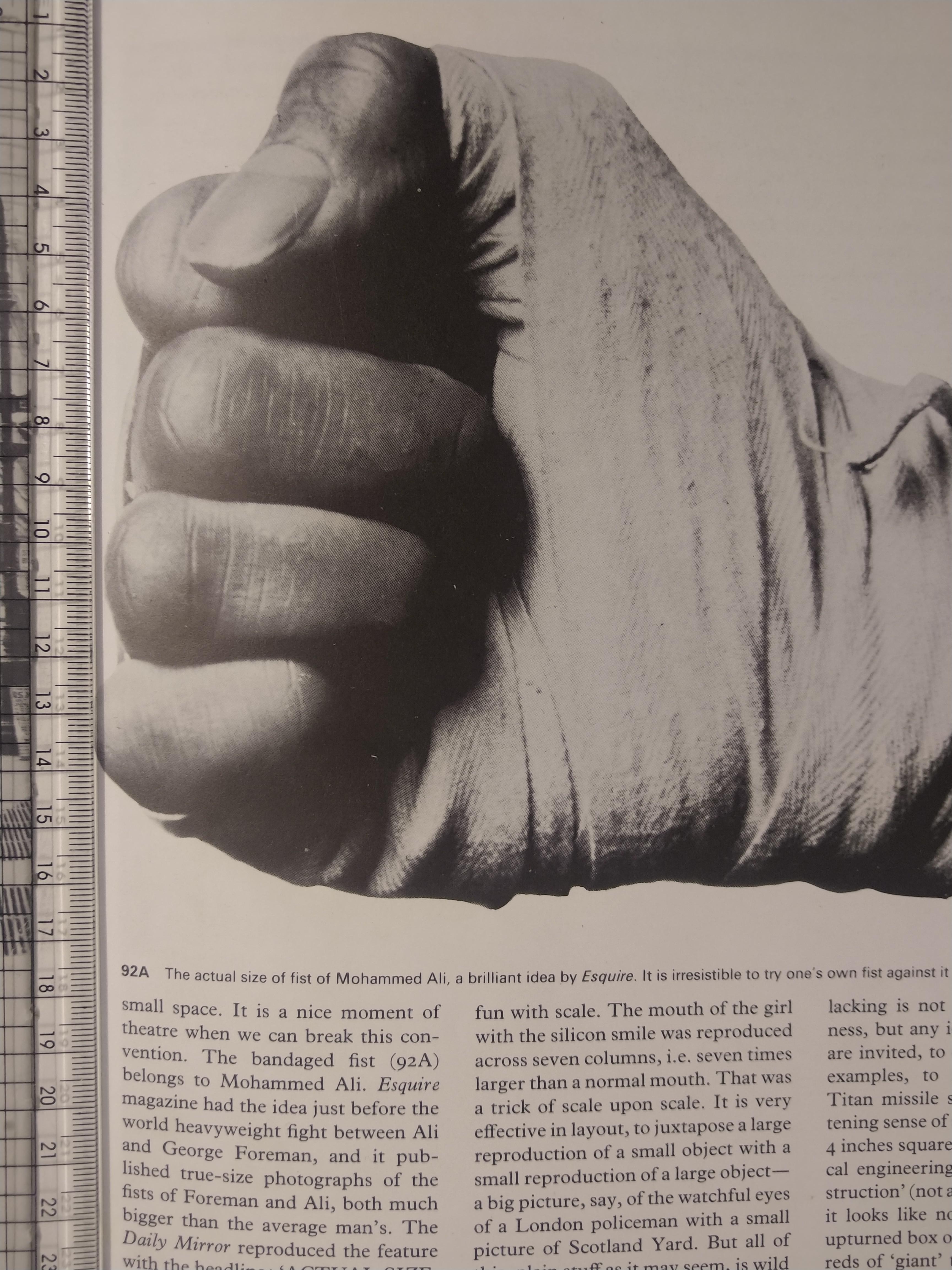 Muhammad Ali Scale Muhammad Ali's fist life size with ruler for scale | Scrolller