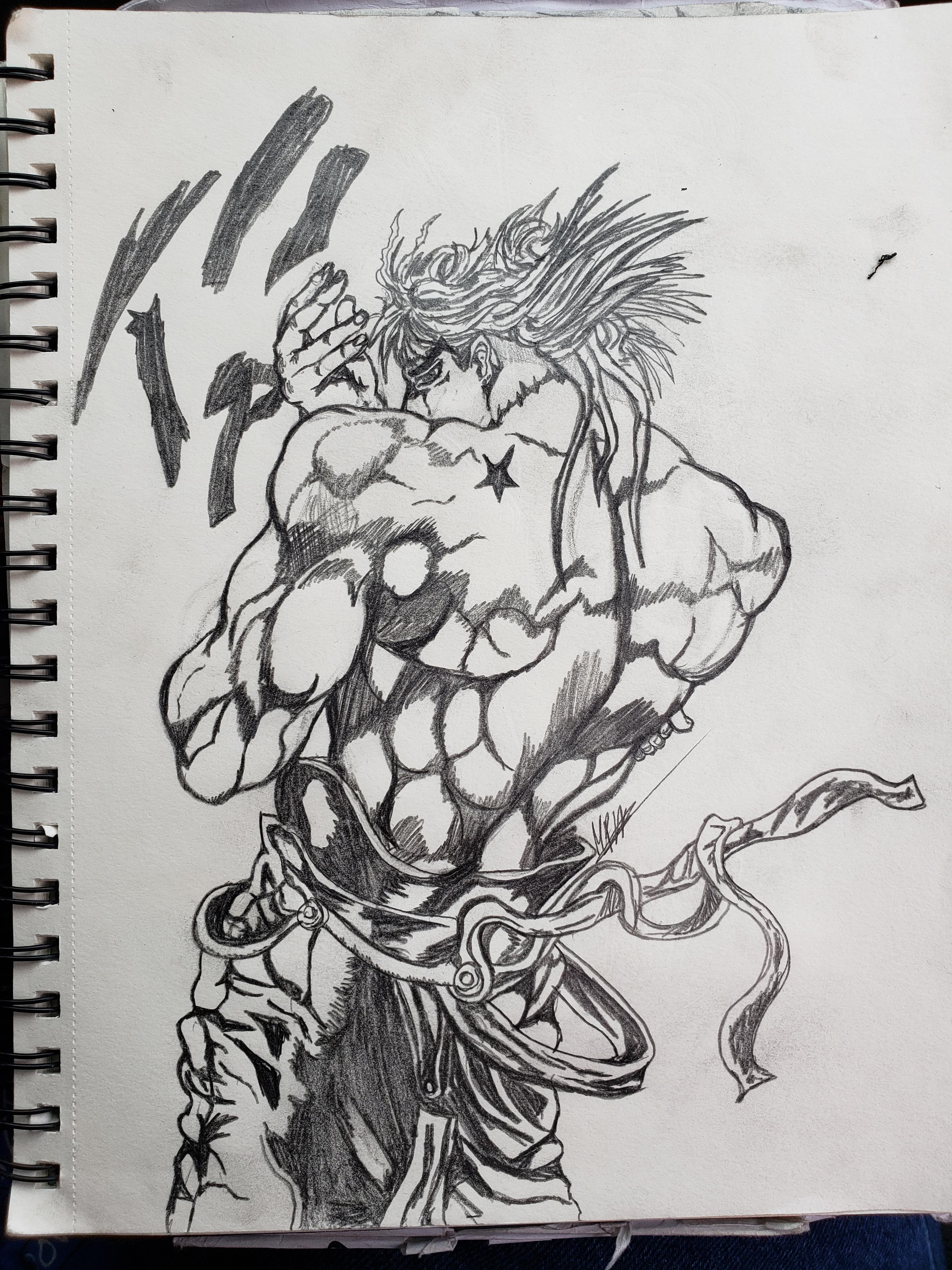 My backshot drawing of DIO Scrolller