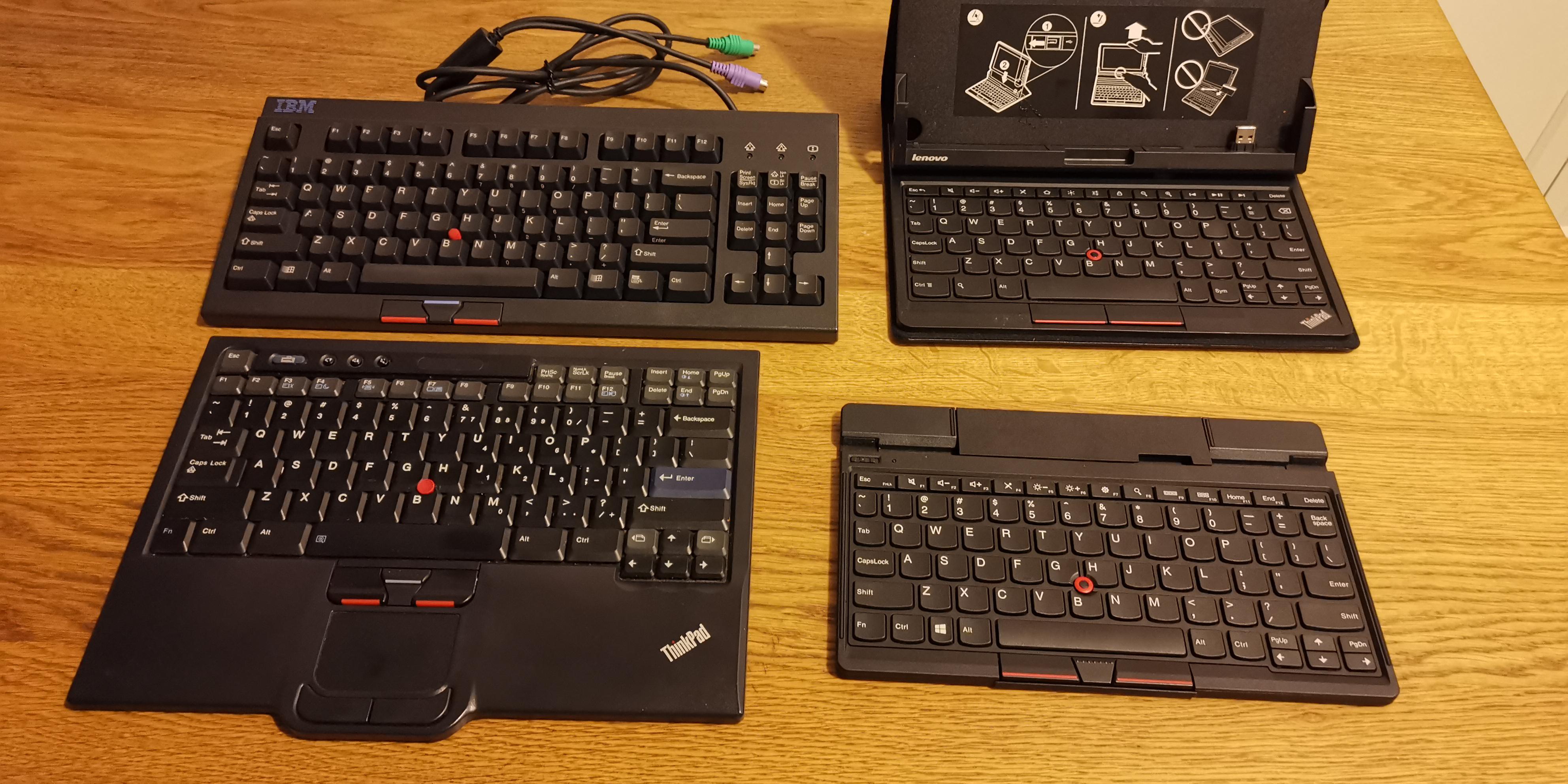 My collection of Thinkpad keyboards | Scrolller