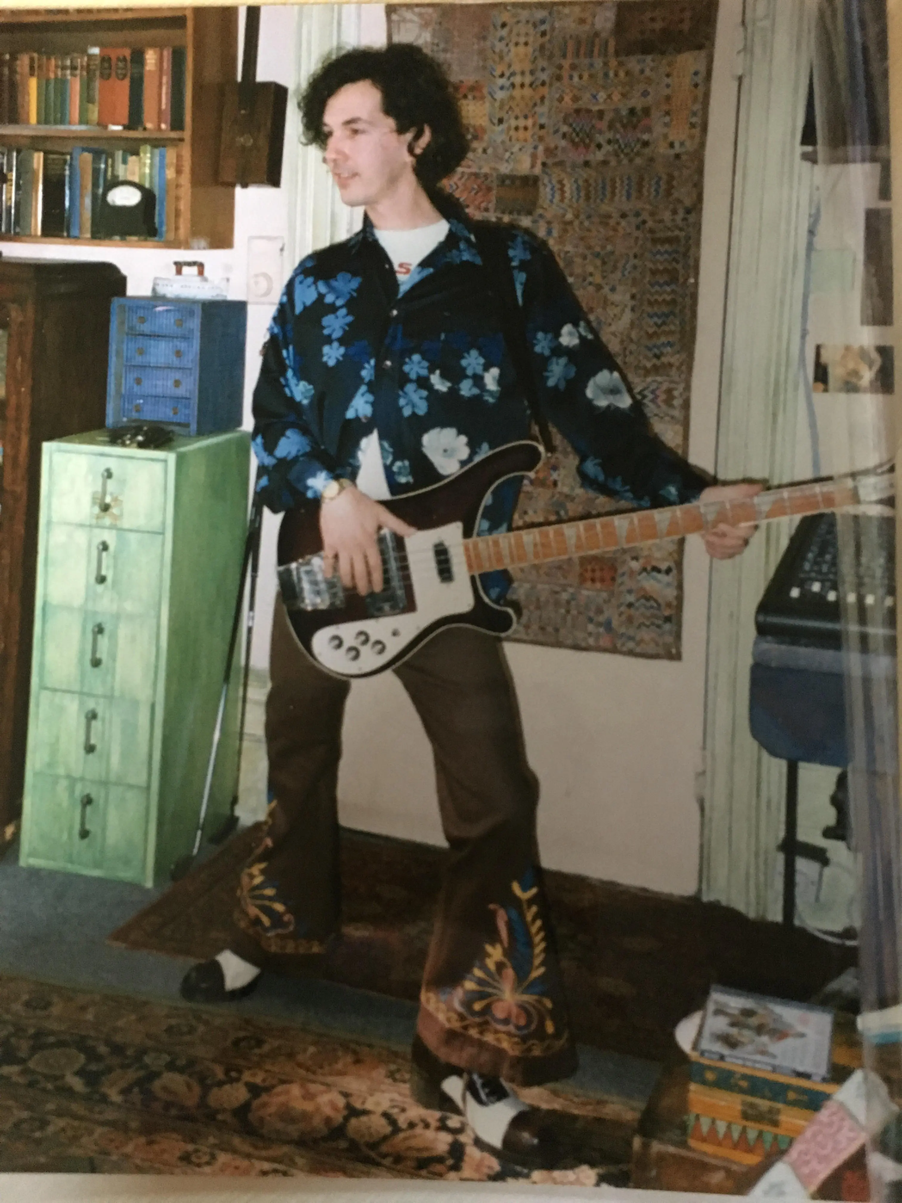 My dad in 1996 with his old purple sunburst ricky 4001, bought from ...
