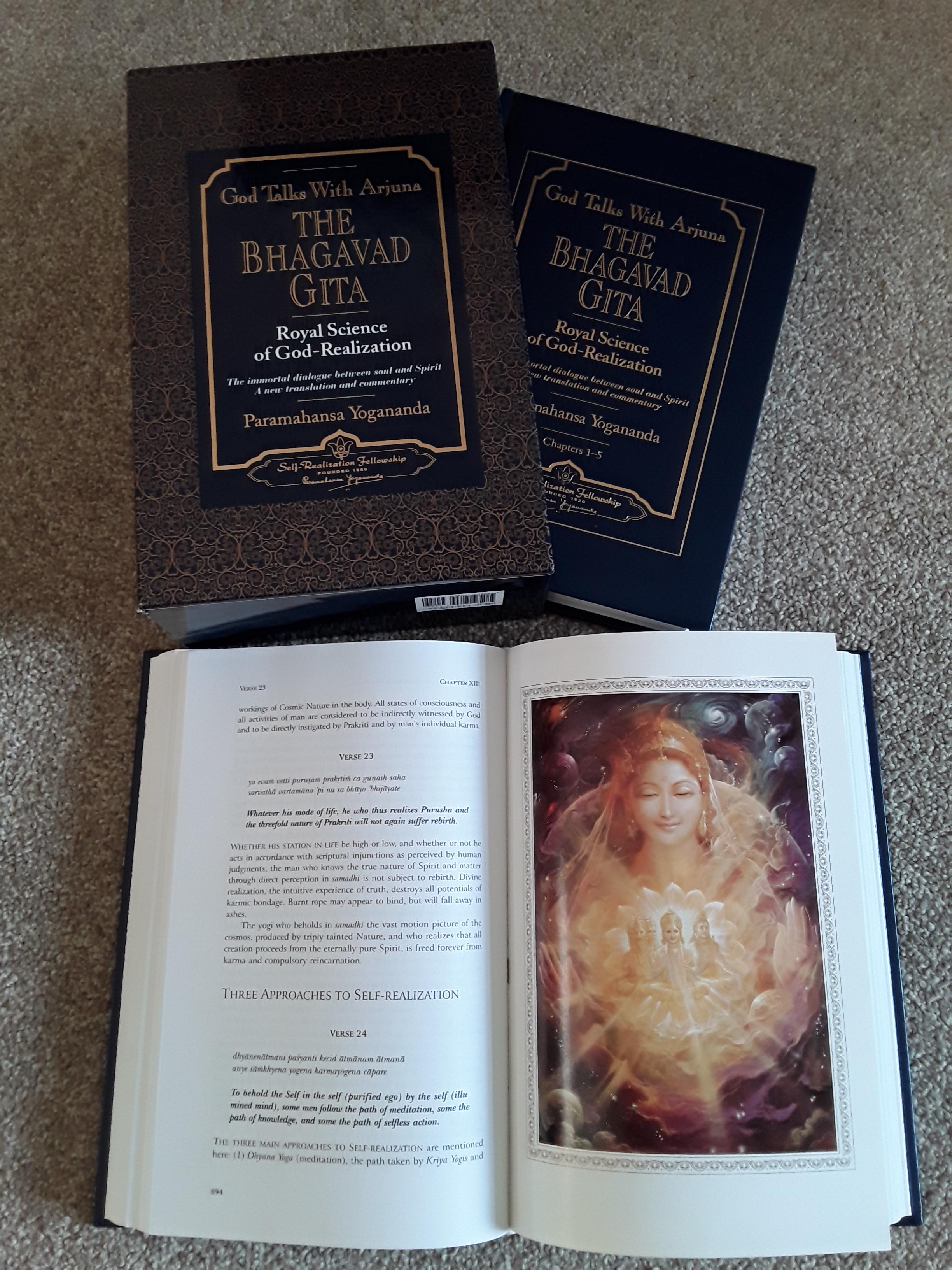 My double volume of The Bhagavad Gita - Paramahansa Yogananda ...