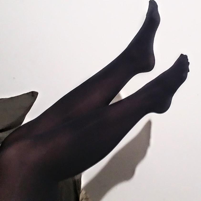 My feet are even more ticklish in the stockings. Want to come try them ...