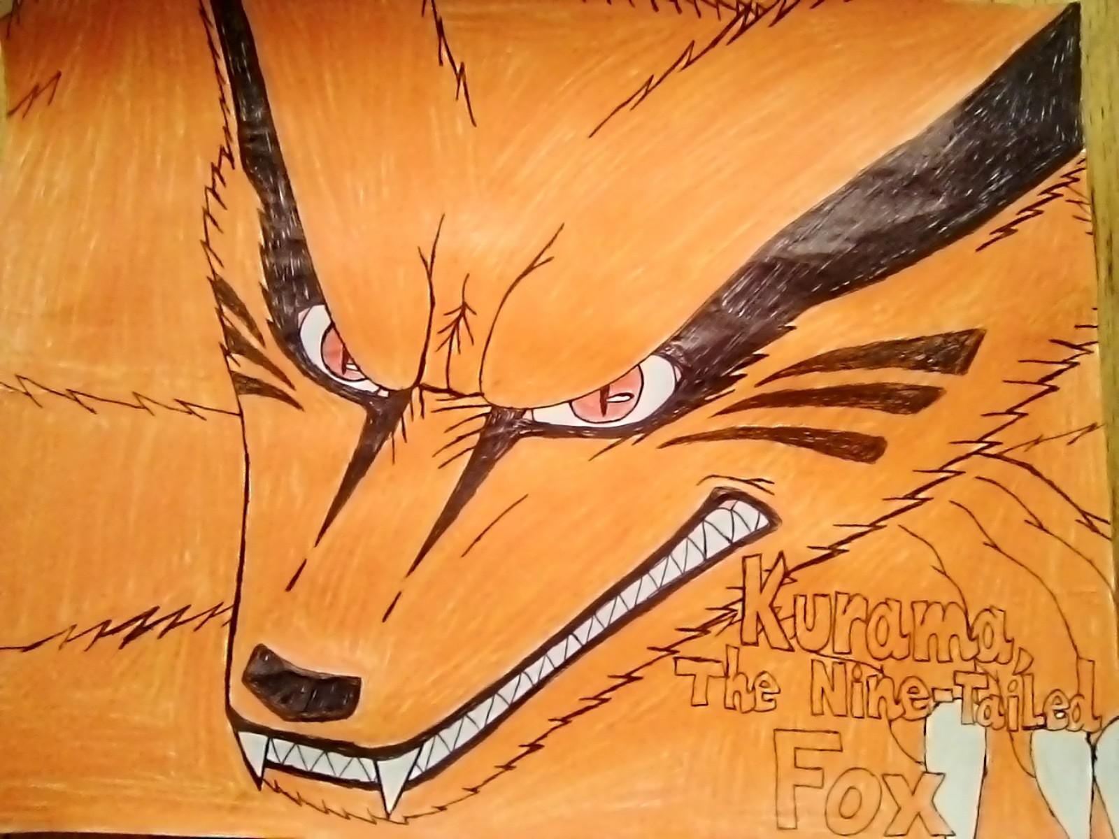 My freehand drawing of Kurama that I did from memory | Scrolller