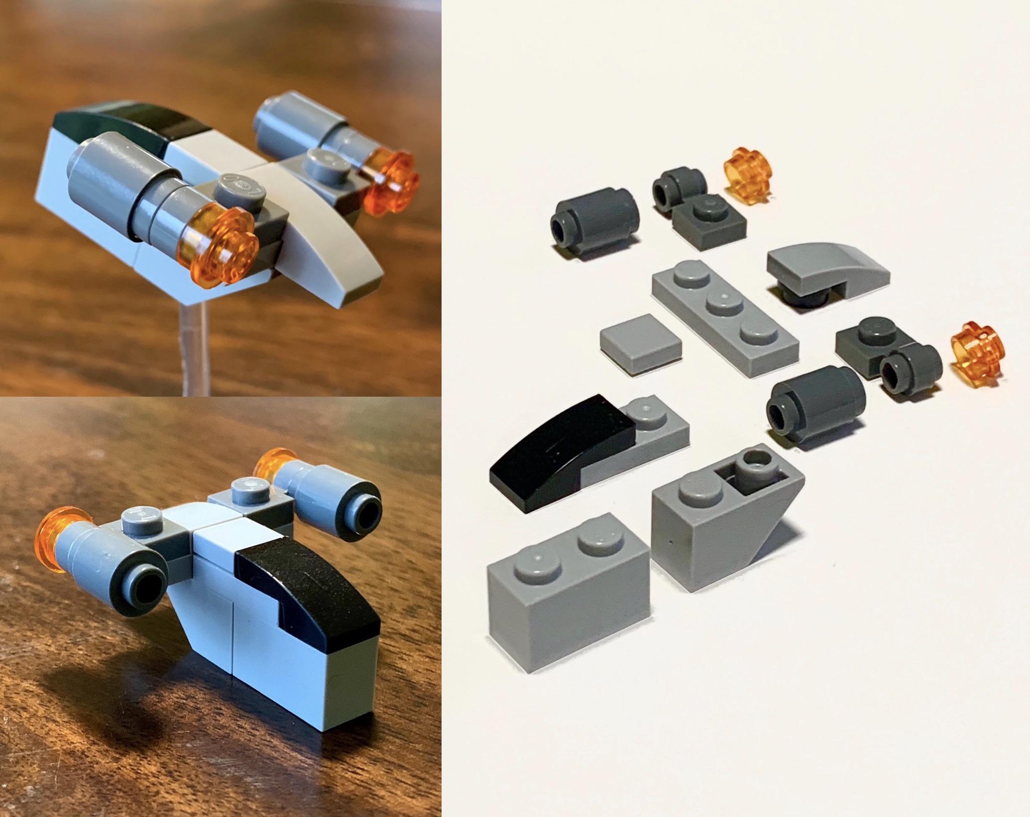 Exploding Lego Razor Crest My LEGO Micro Razor Crest (Complete with “Exploded View!”) | Scrolller