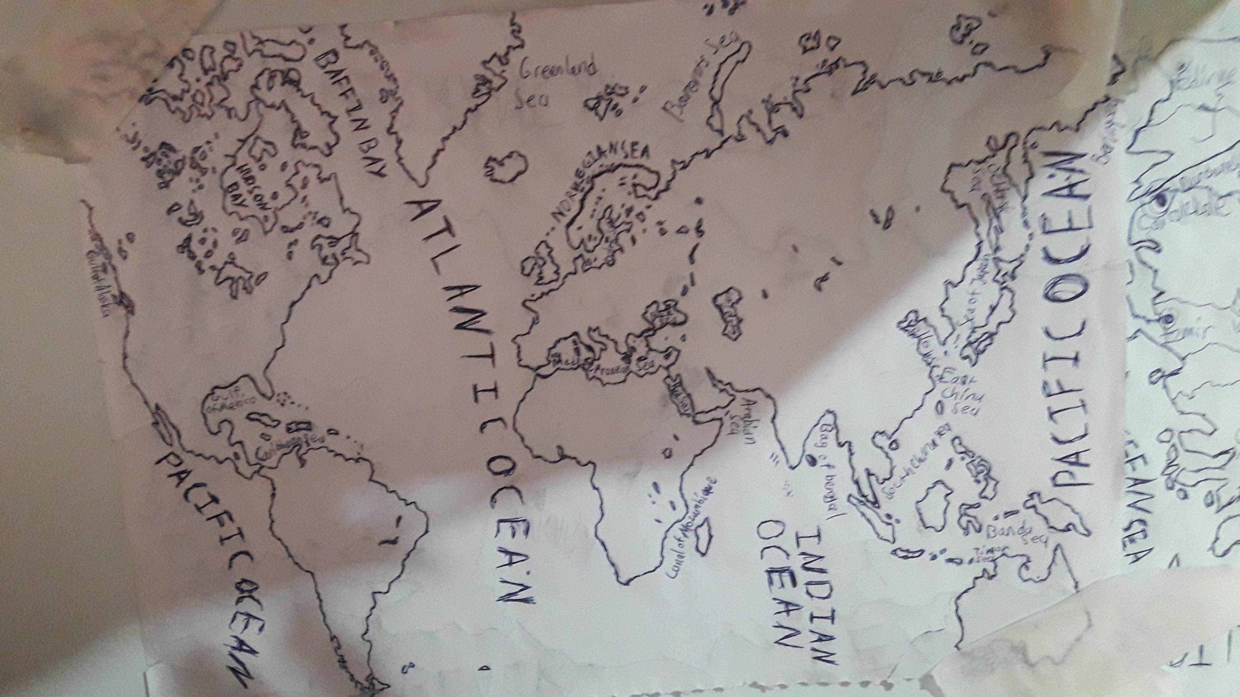 My map without any borders when i was 9 | Scrolller