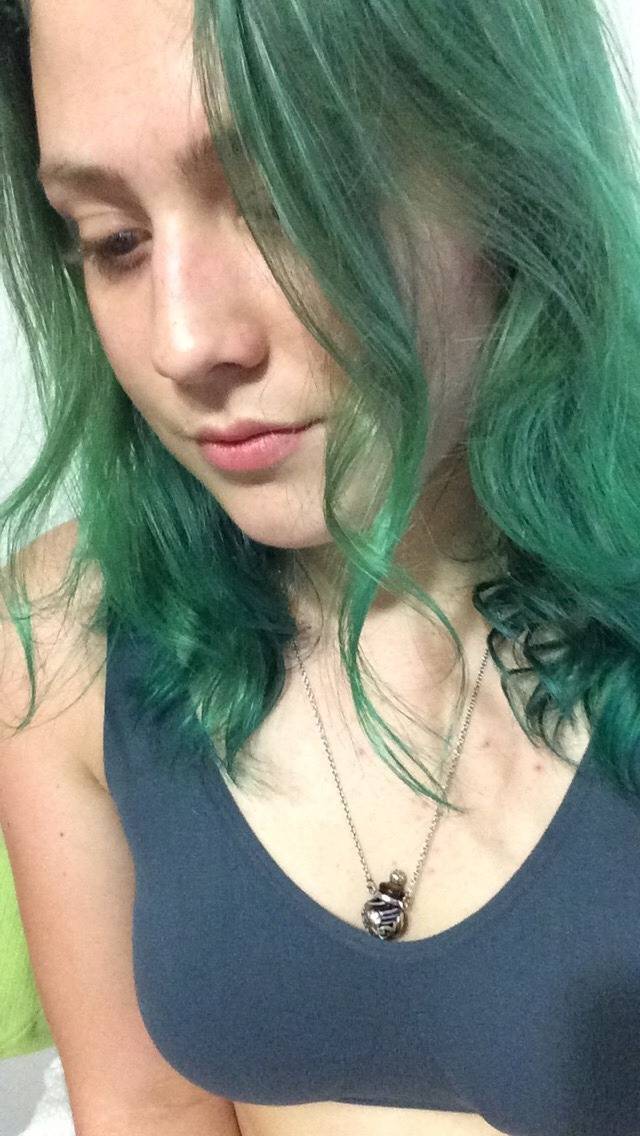 My Neon Hair with my little Tits :D