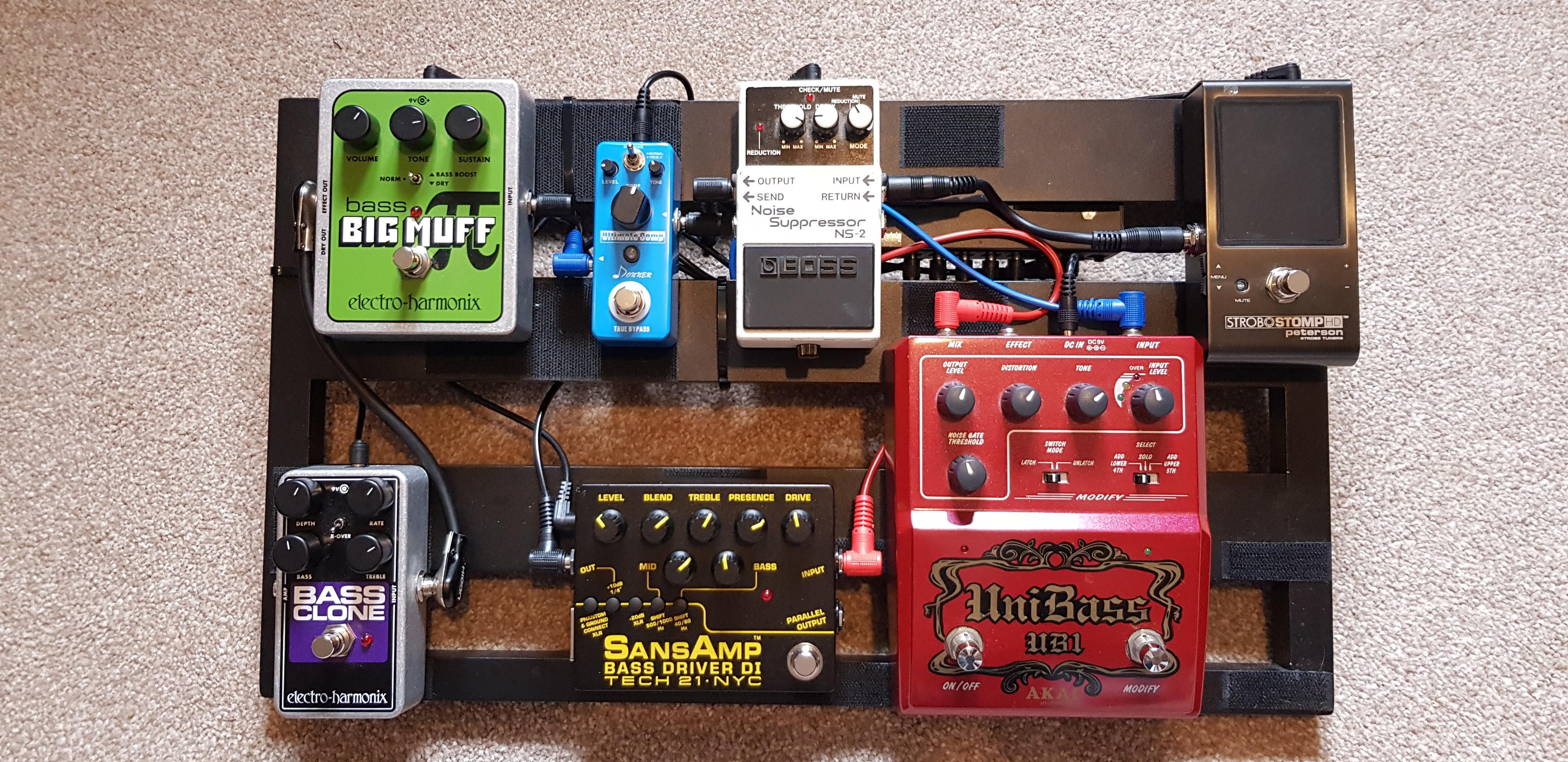 My pedalboard is ready! Needed to fill out the sound in my band now we