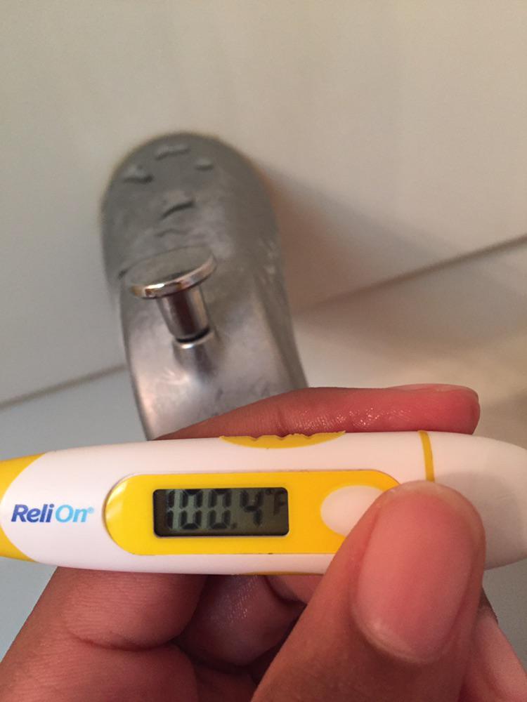 My temperature during my extremely hot baths Scrolller