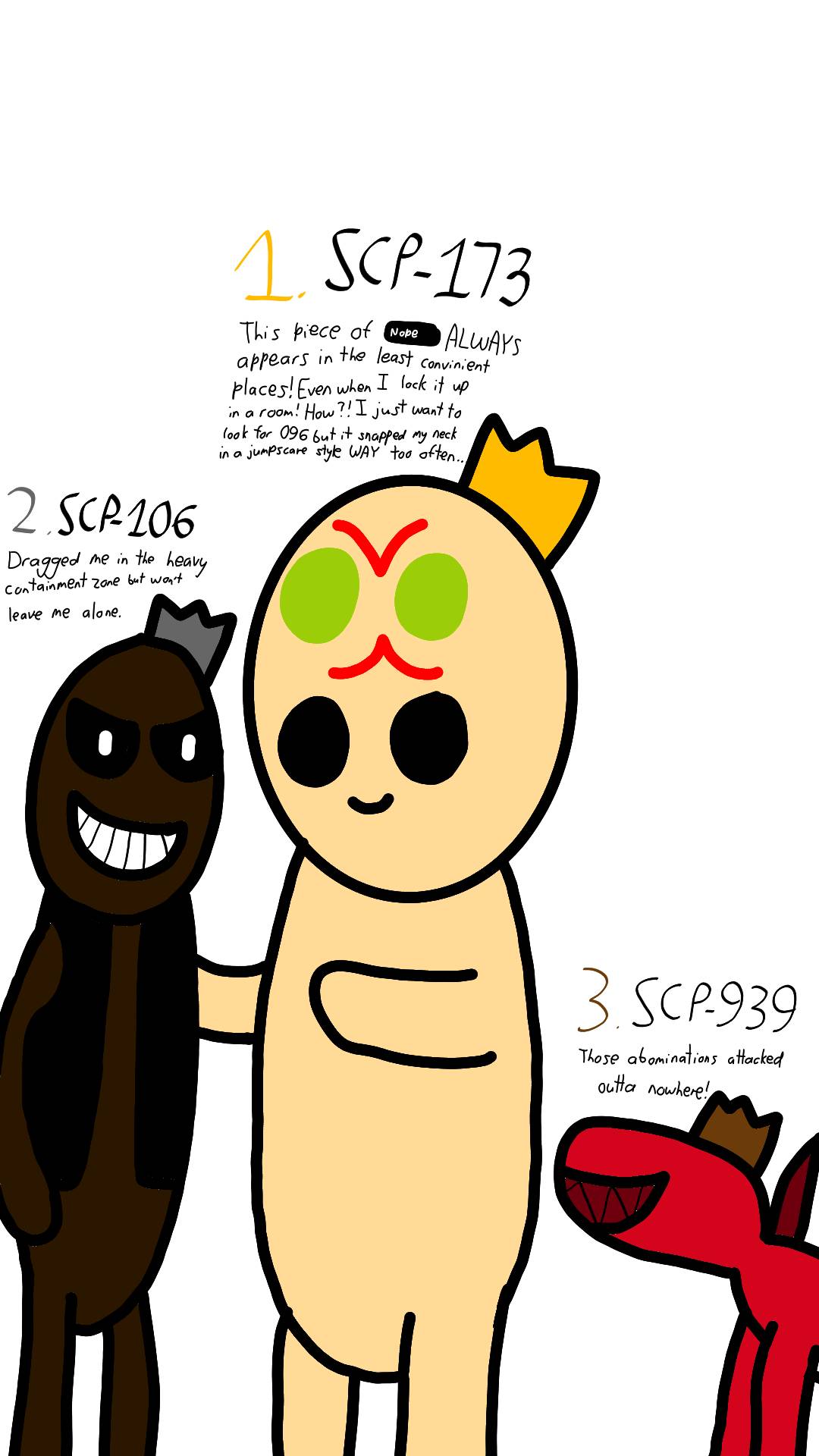My top 3 of SCPs that killed me the most in Containment Breach.The big ...