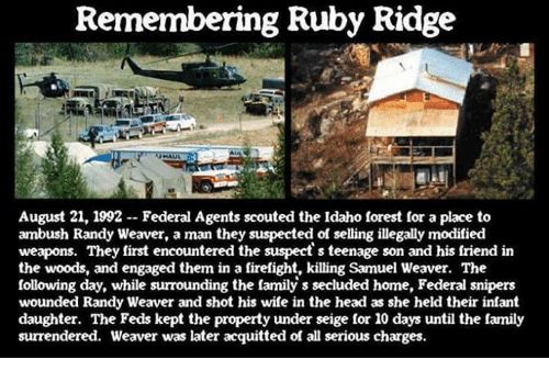 Never forget Ruby Ridge | Scrolller