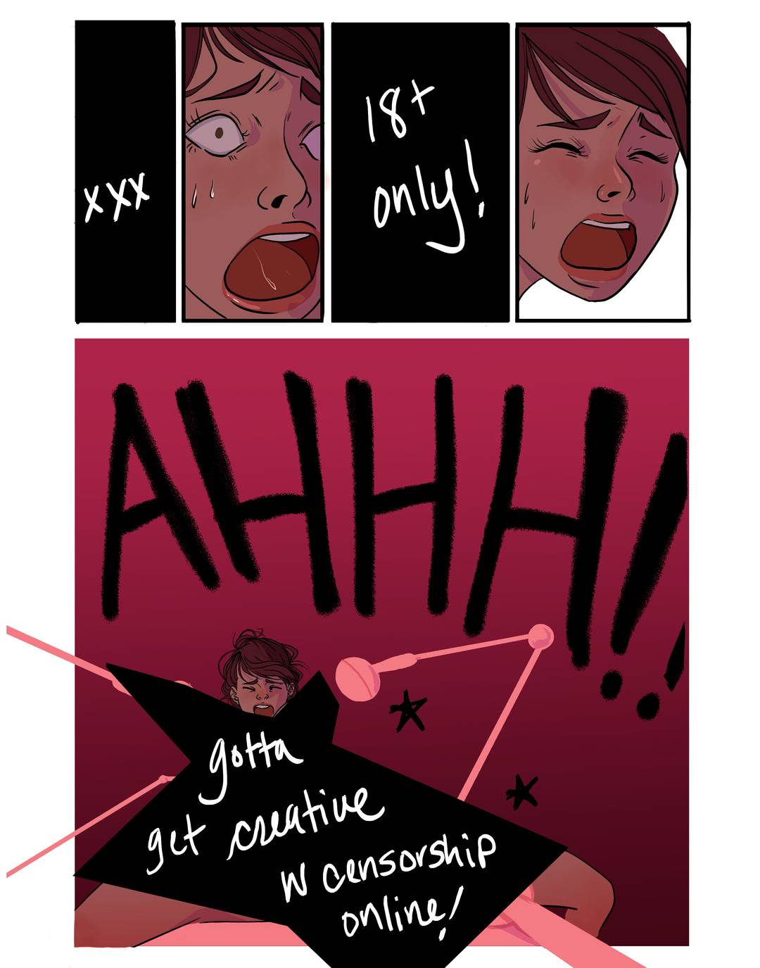 New comic page at AdventuresOfLiaraRoux.com - This one's 90% Ahhh ...