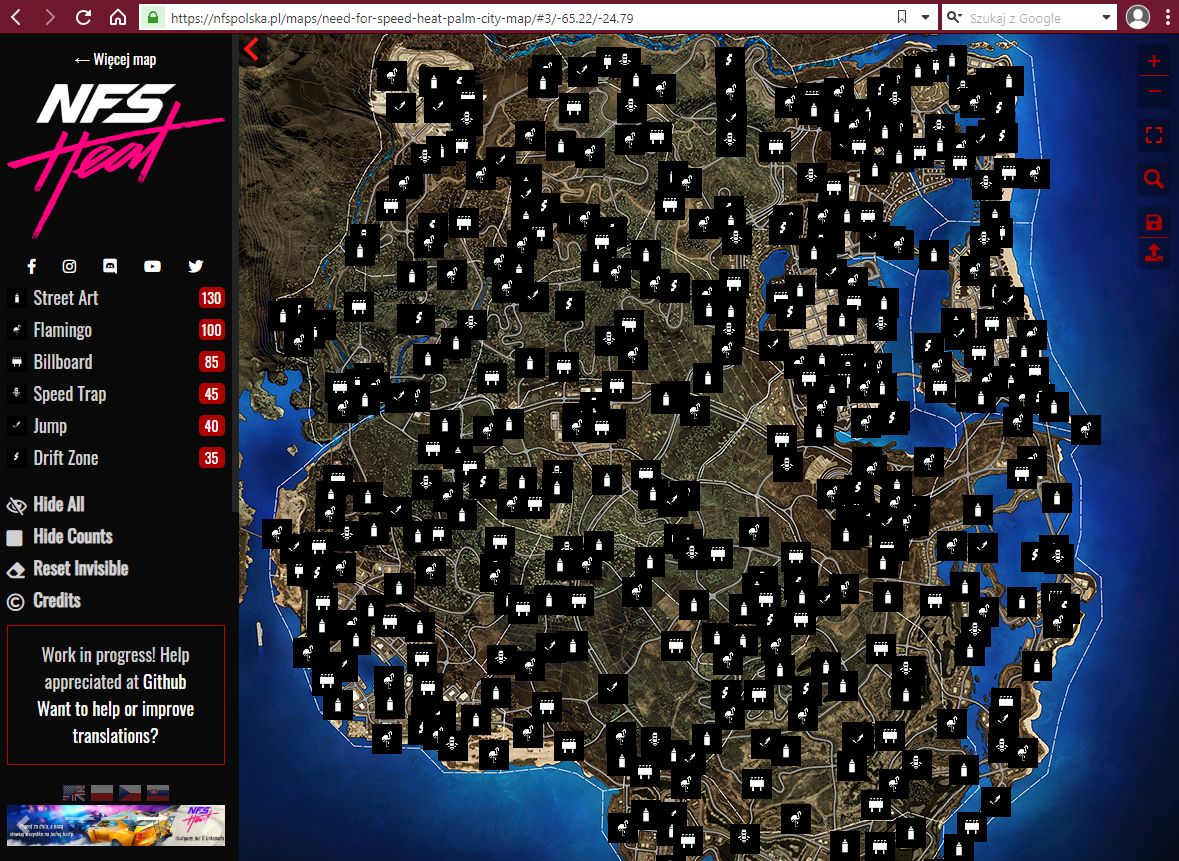NFS Heat Interactive Map With Collectibles And Activities Scrolller