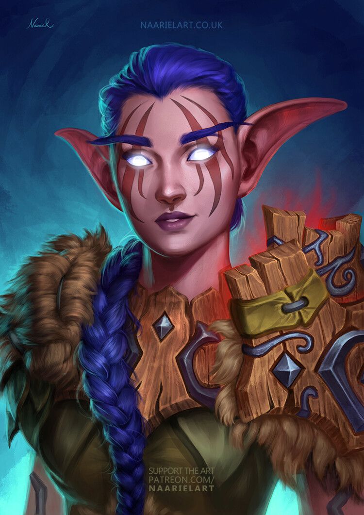 Night Elf Druid by Naariel Illustrations | Scrolller