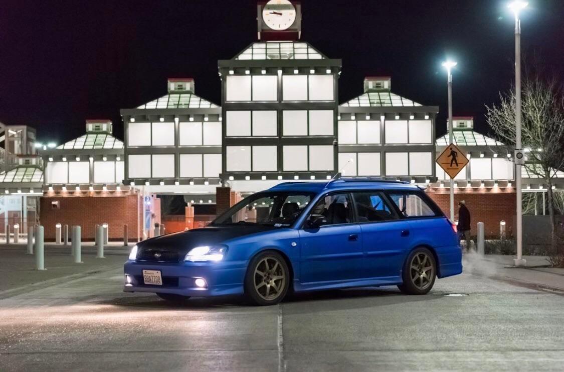 Night Shot Of My Jdm Sti Swapped Legacy Scrolller