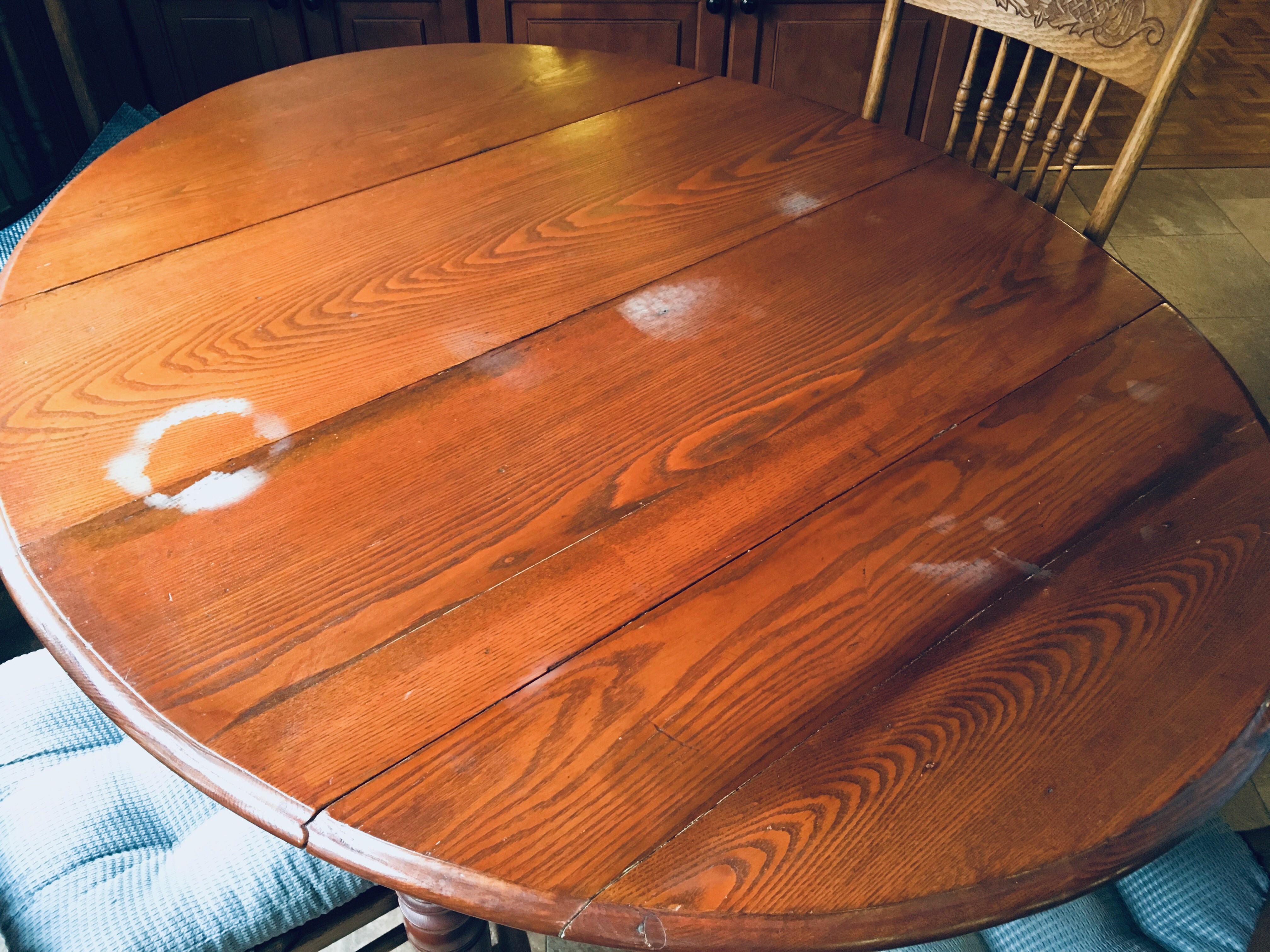 Old Heat marks on moms 70yo cherry table. How best to repair? At least