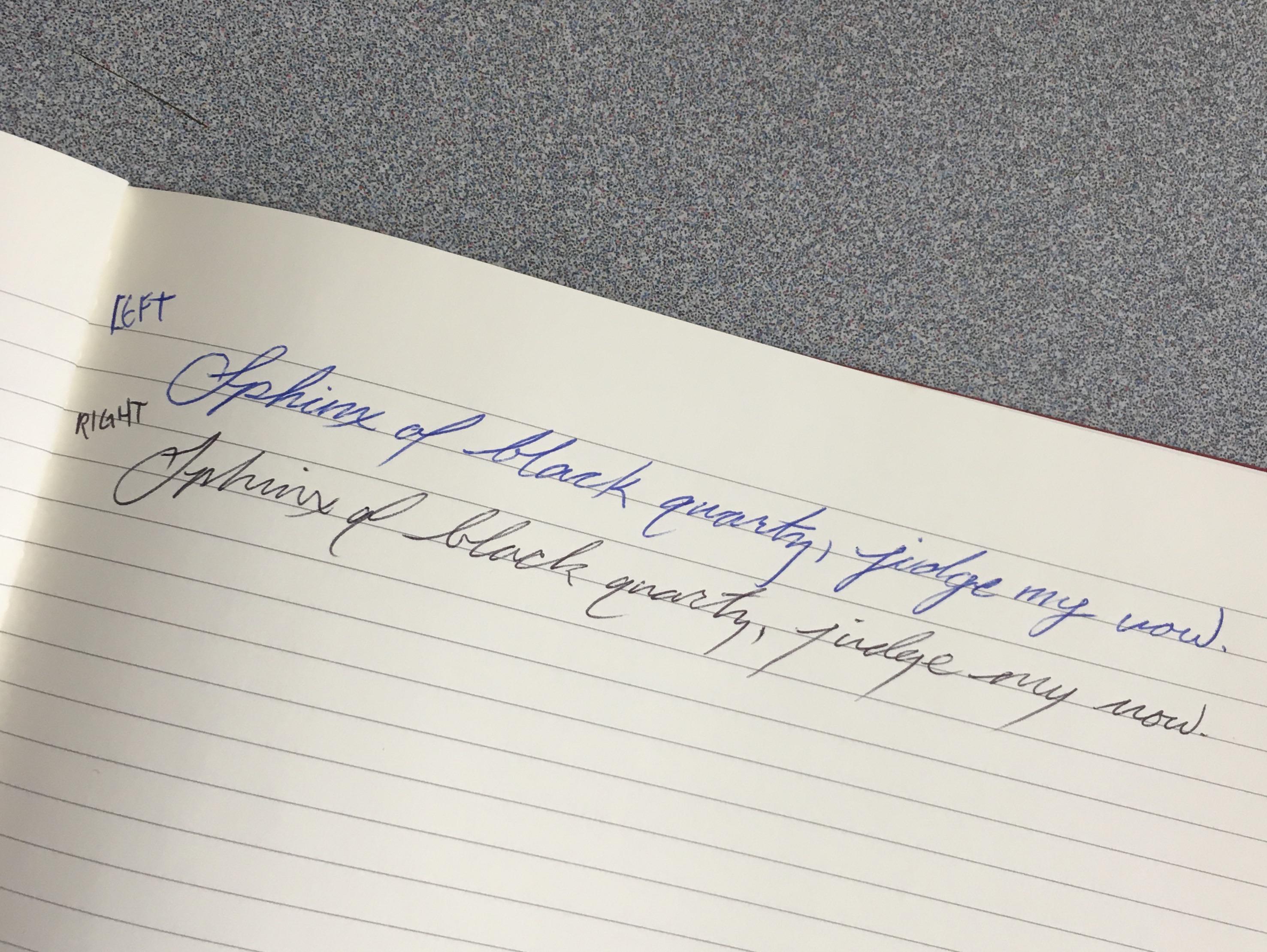 One year of practicing to become ambidextrous. Right hand is finally on ...