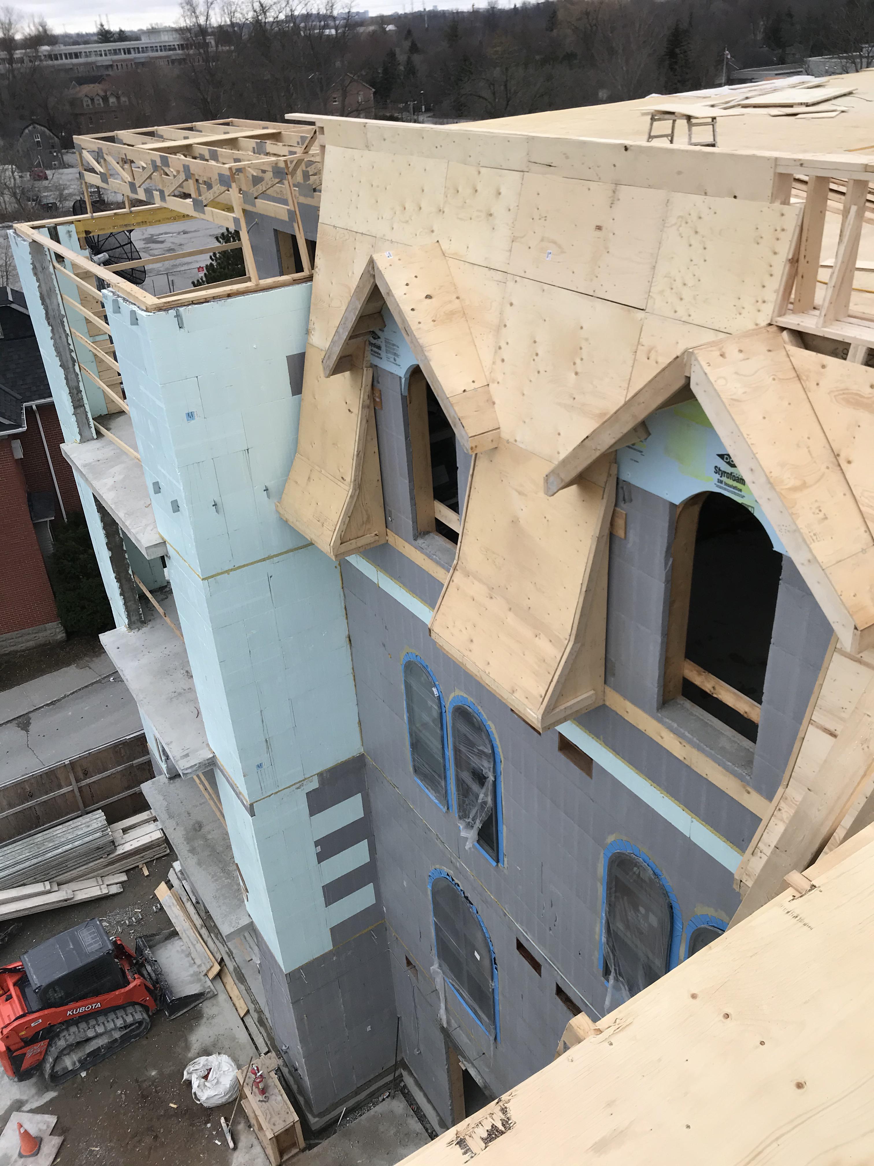 Over 8000ft of flat roof and now this roof detail all around. 20