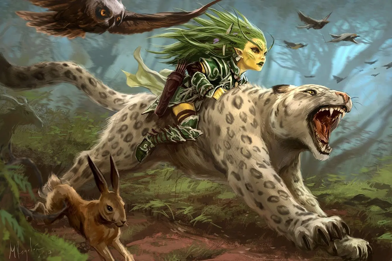 Pathfinder - Ultimate Wilderness - Gnome druid Lini and her snow ...