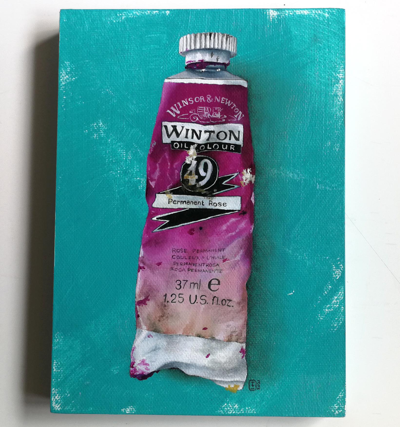 "Permanent Rose", Oil on canvas board, 2021 Scrolller