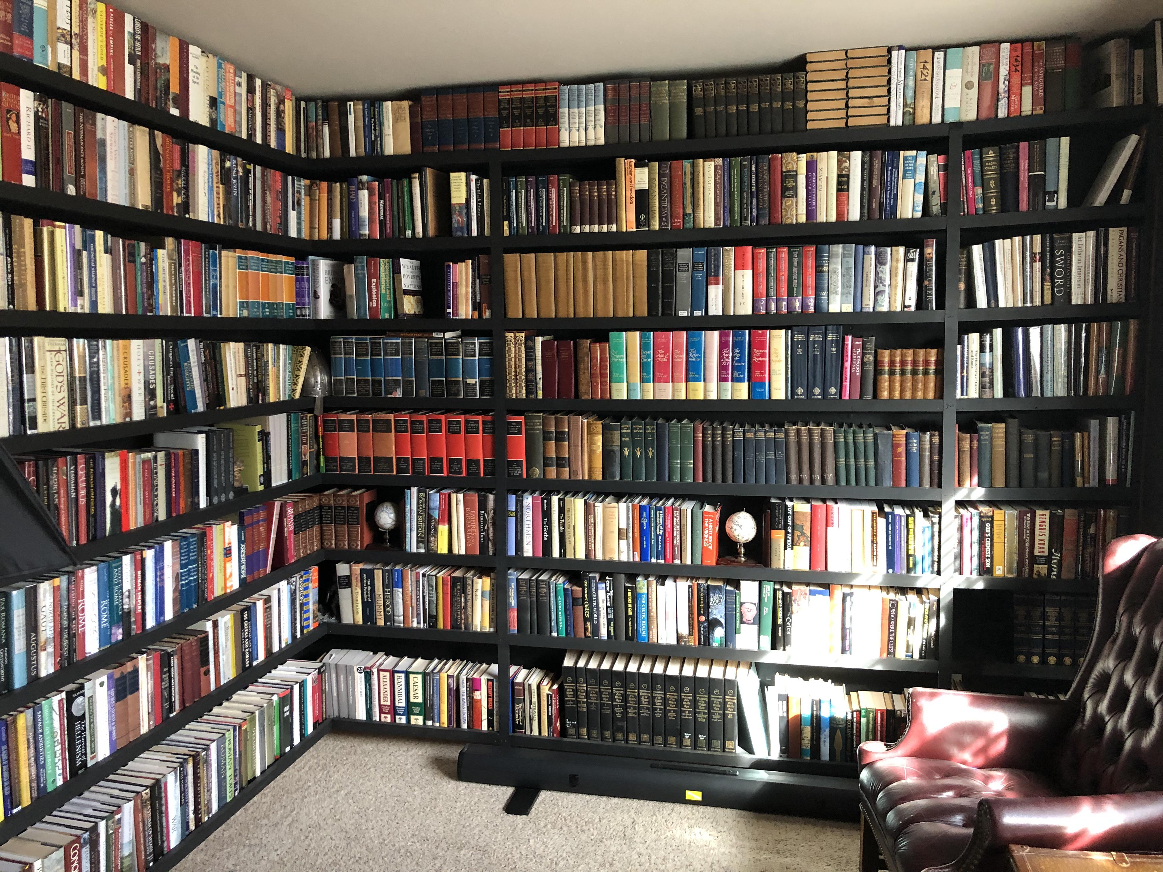 Portion of my history library on ancient and medieval history with some ...