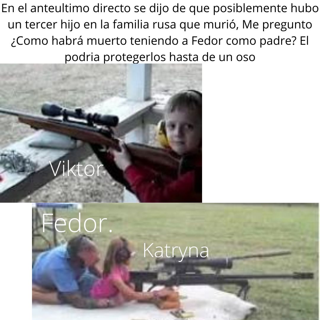 Quizas ya es entendible porque el tercer hijo de la familia chersnychev