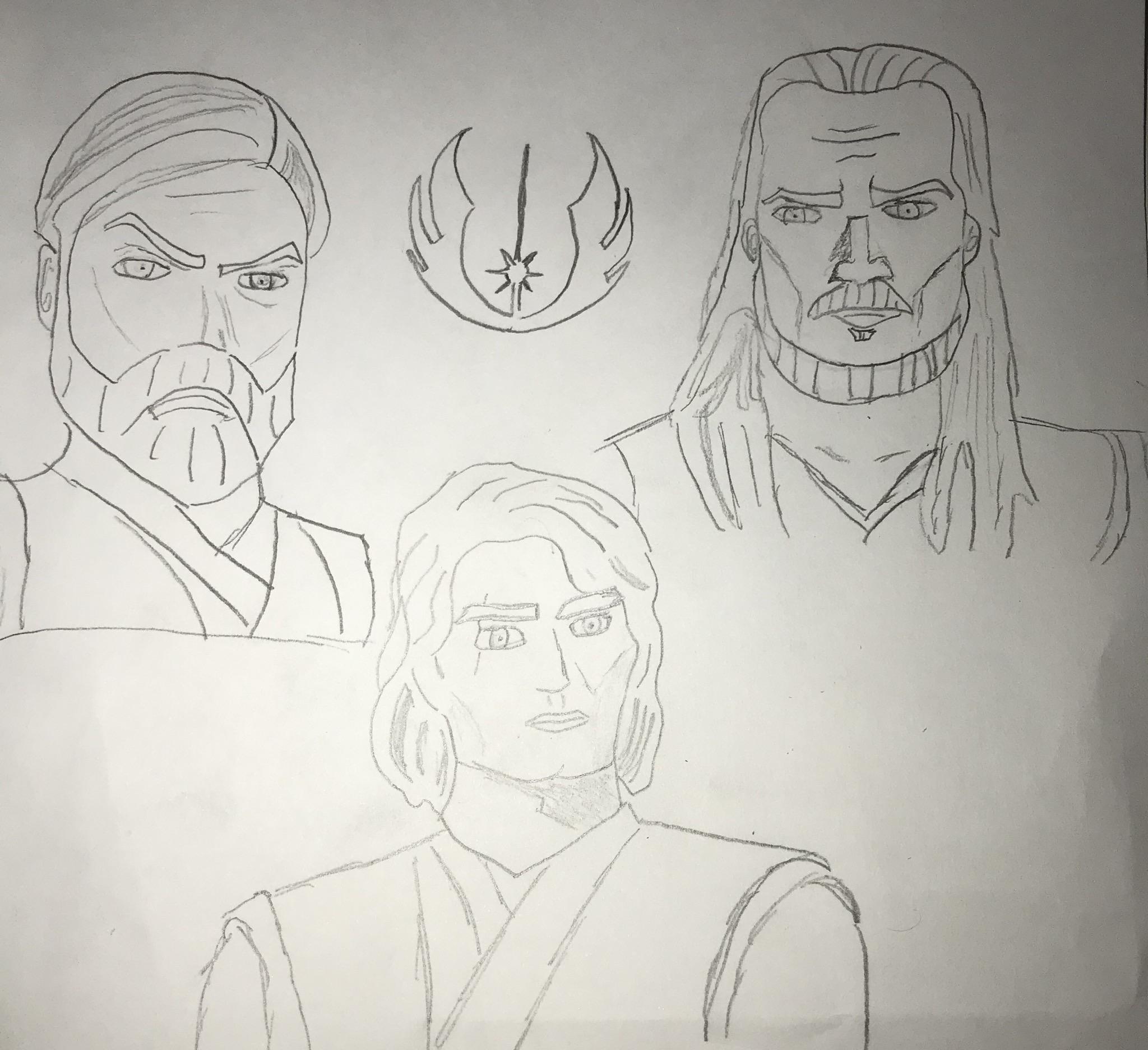 Random Jedi sketch I put together :) | Scrolller