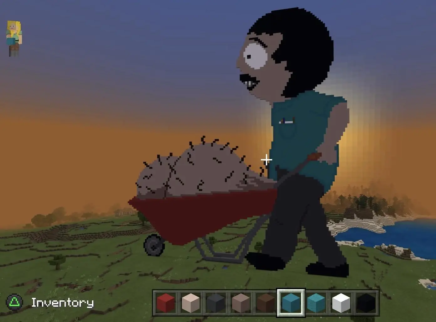 Discover more like Southpark: Randy Marsh Minecraft pixel art I built ...