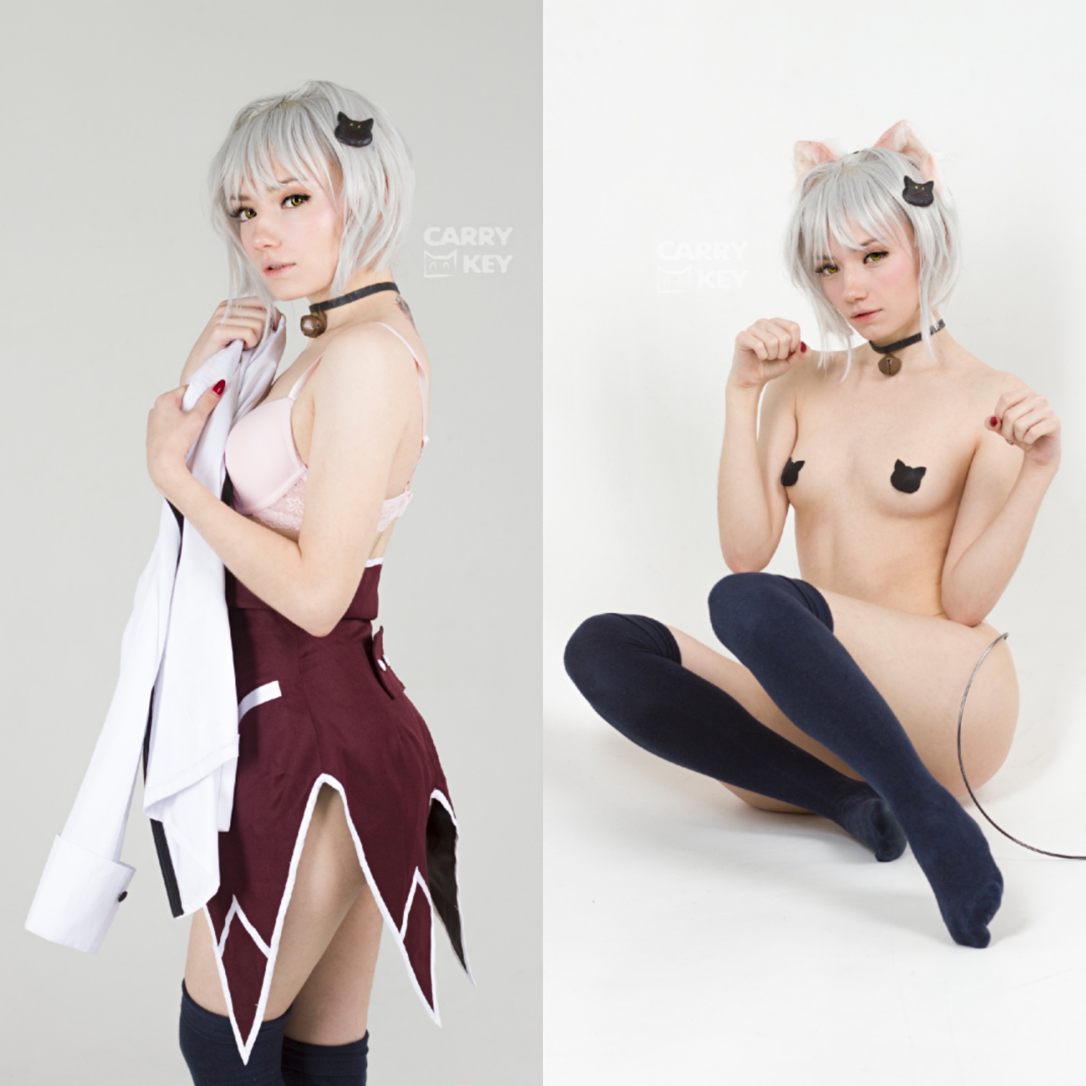 Ready to fulfill your desires Koneko Toujou by CarryKey Scrolller.