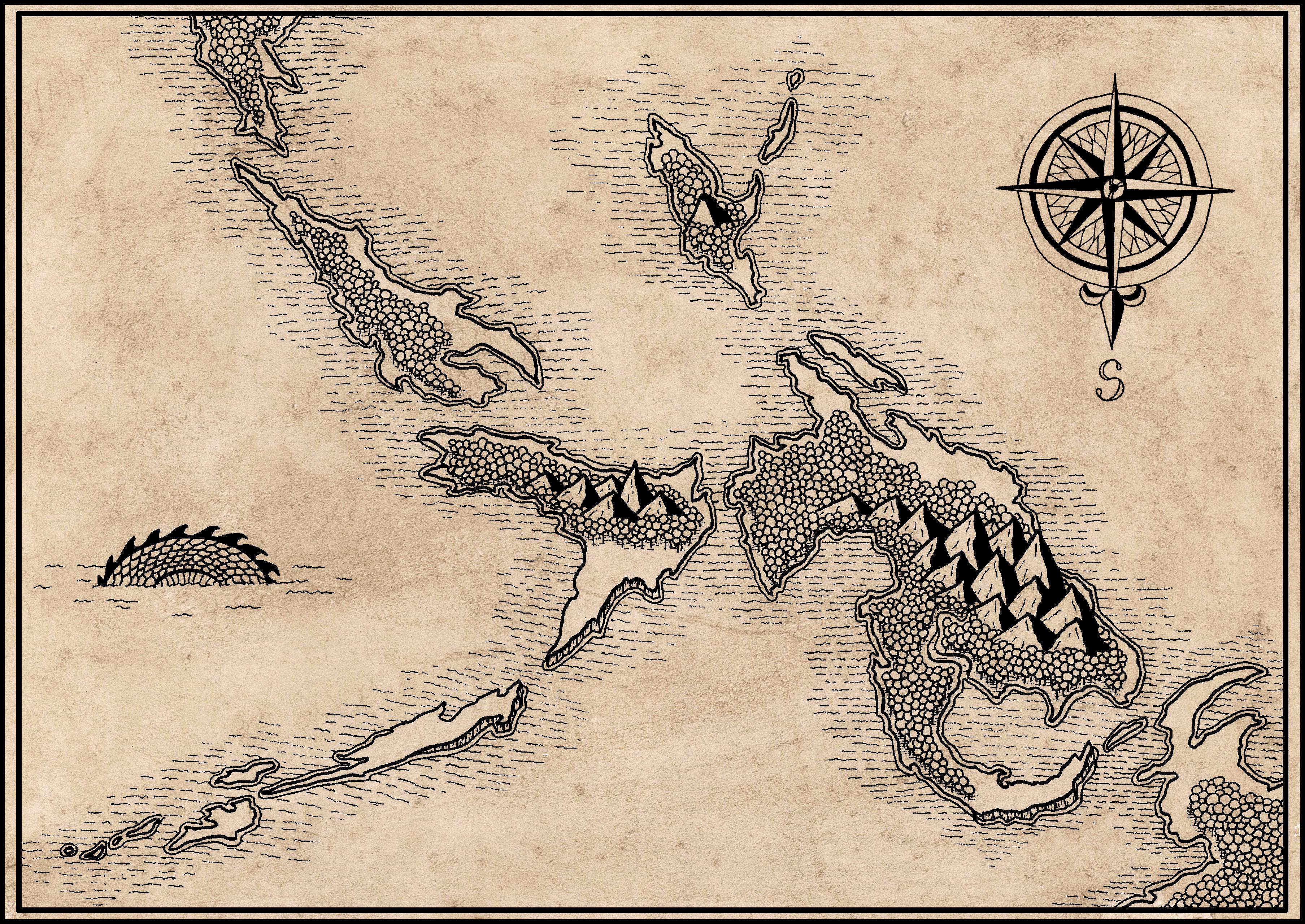 [Region Map] Another random map of an archipelago | Scrolller